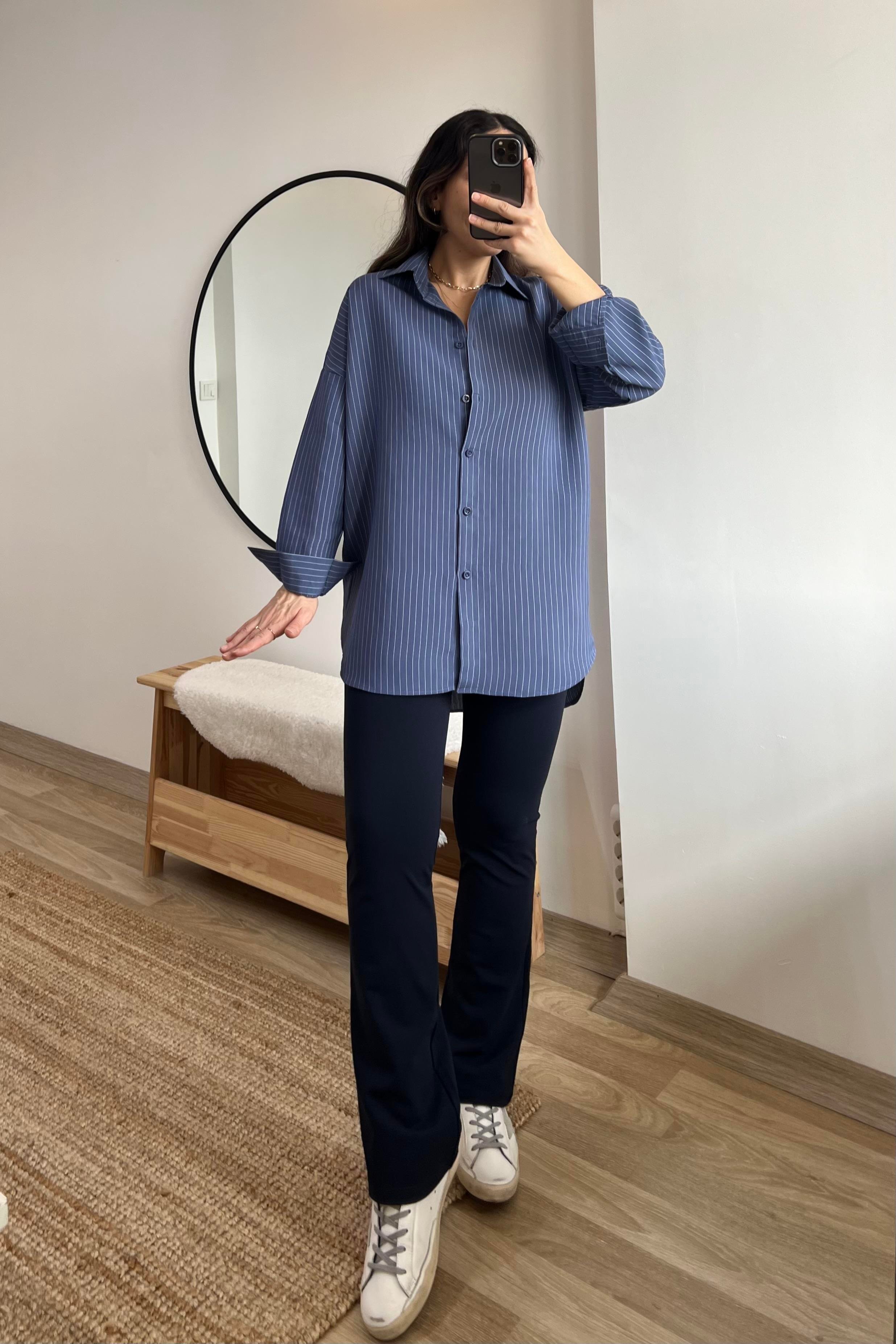 Lacivert Flare Oys Tayt uygun fiyatlarda www.butikhola.com adresinde