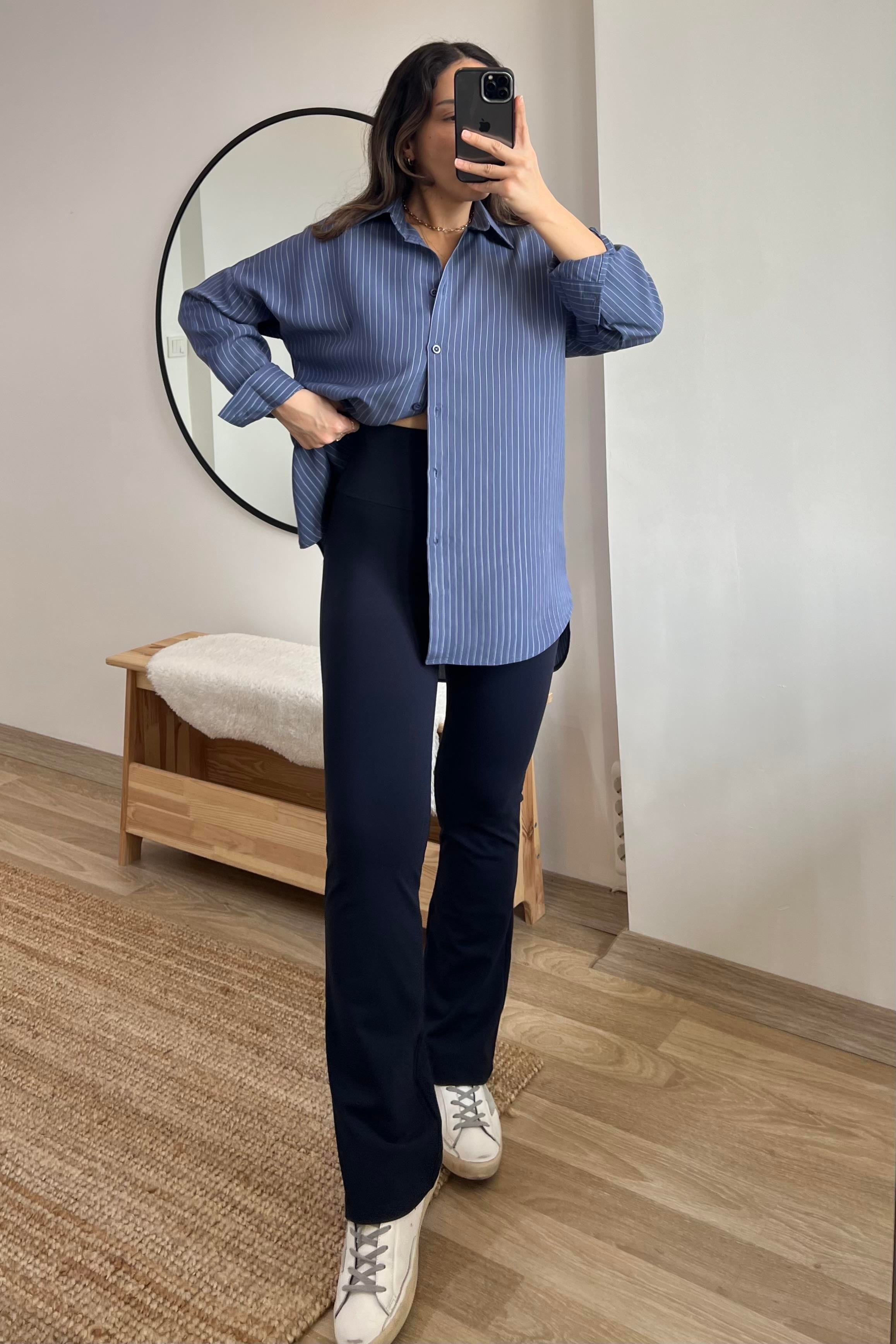 Lacivert Flare Oys Tayt uygun fiyatlarda www.butikhola.com adresinde