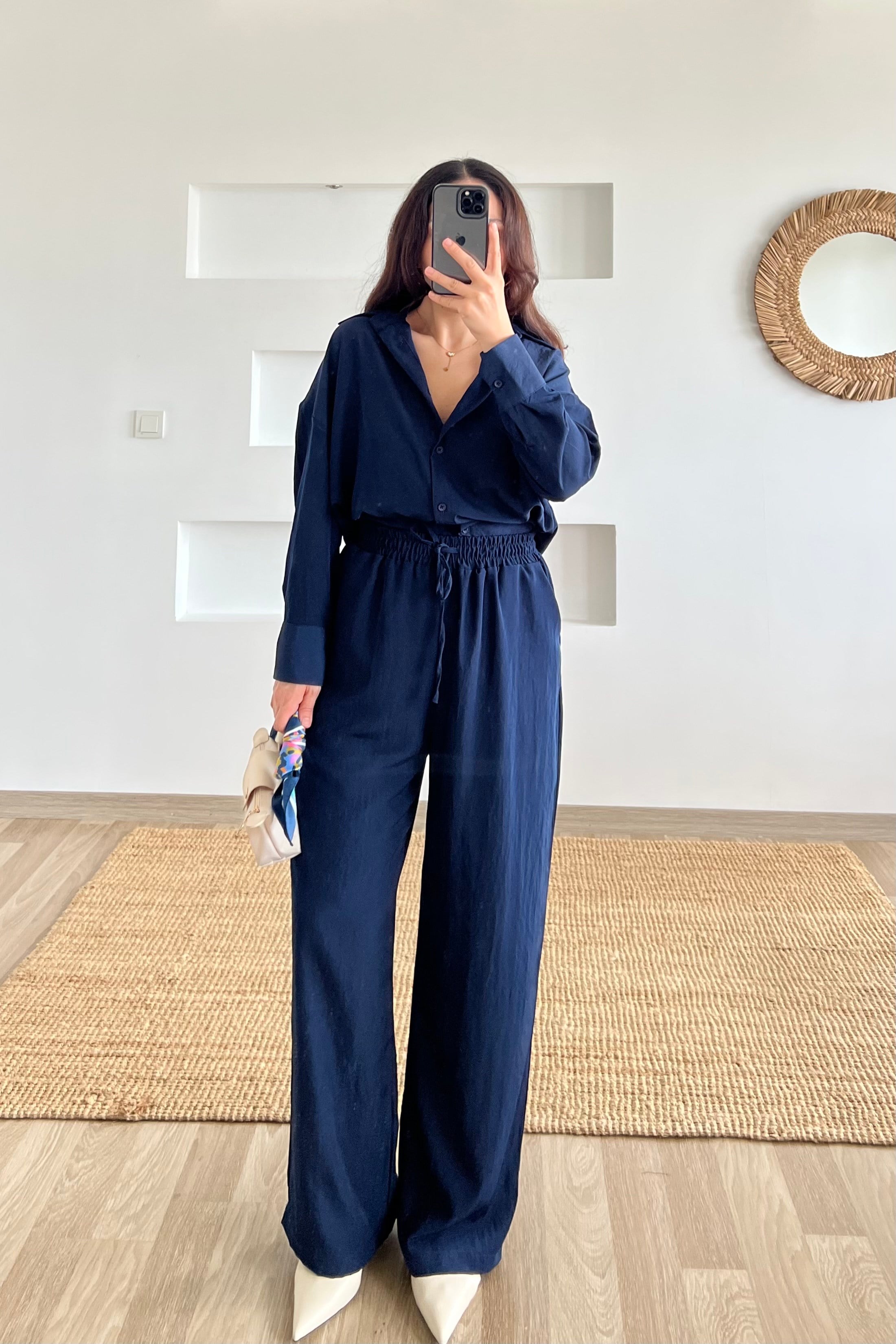 Lacivert Gömlek Pantolon Takım uygun fiyatlarda www.butikhola.com adresinde