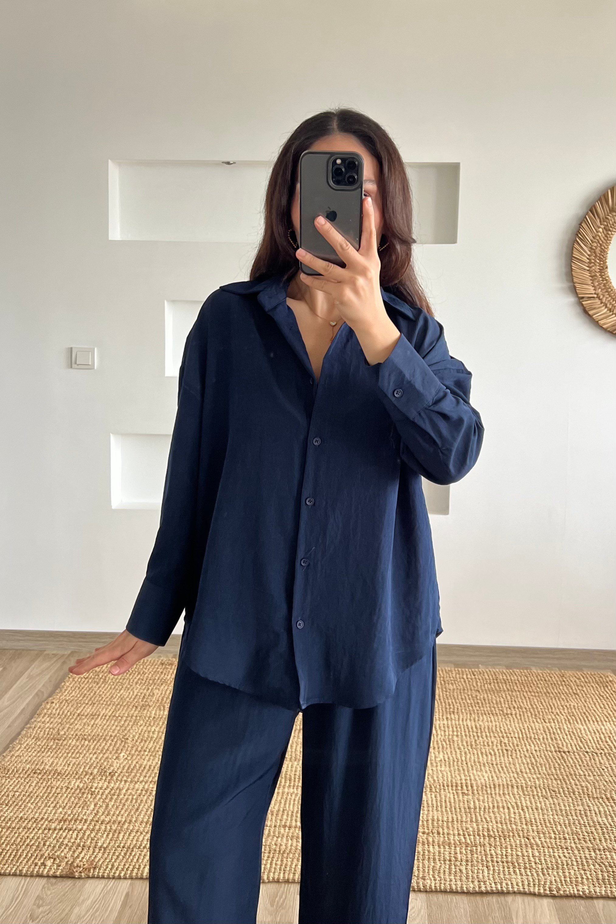 Lacivert Gömlek Pantolon Takım uygun fiyatlarda www.butikhola.com adresinde