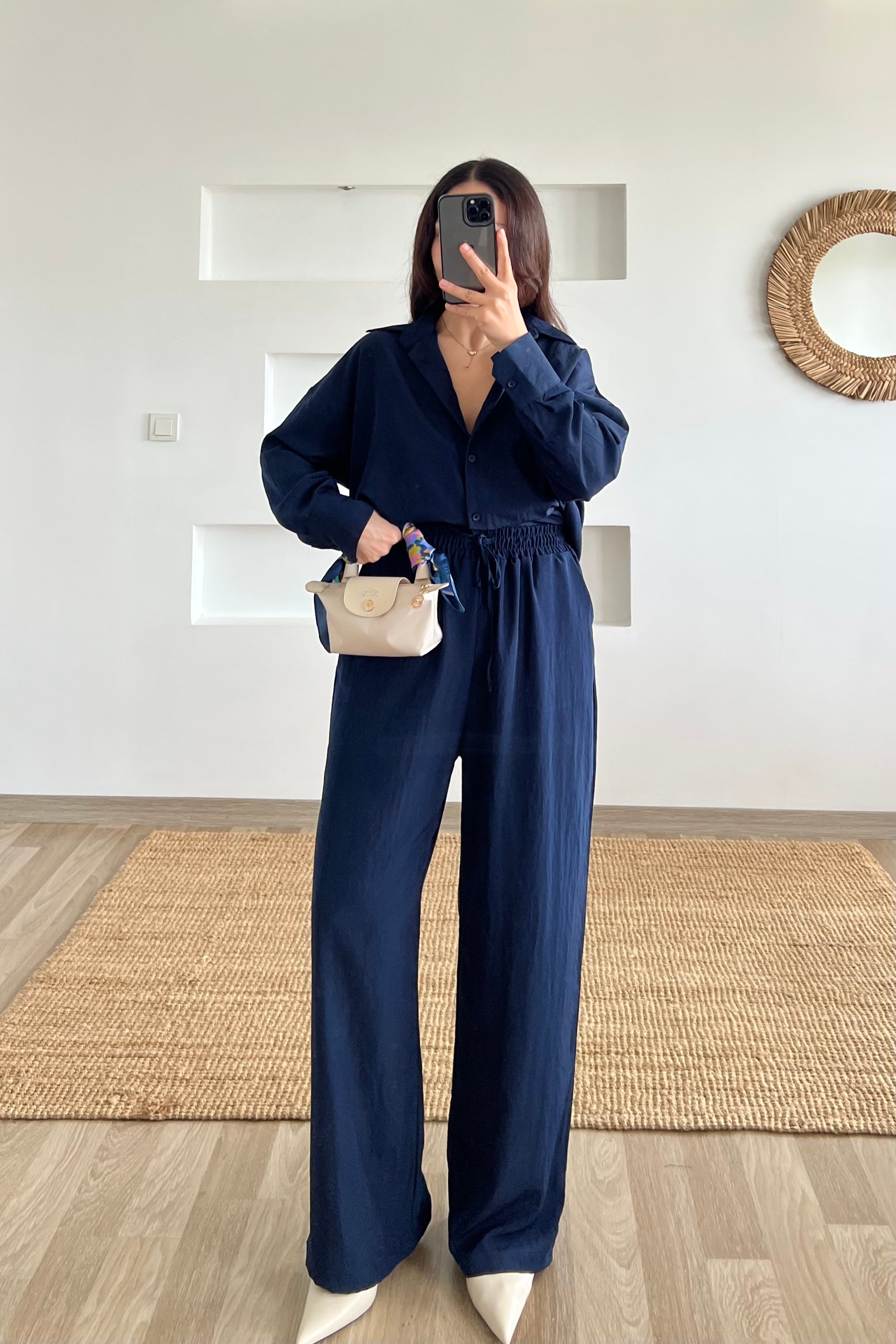 Lacivert Gömlek Pantolon Takım uygun fiyatlarda www.butikhola.com adresinde