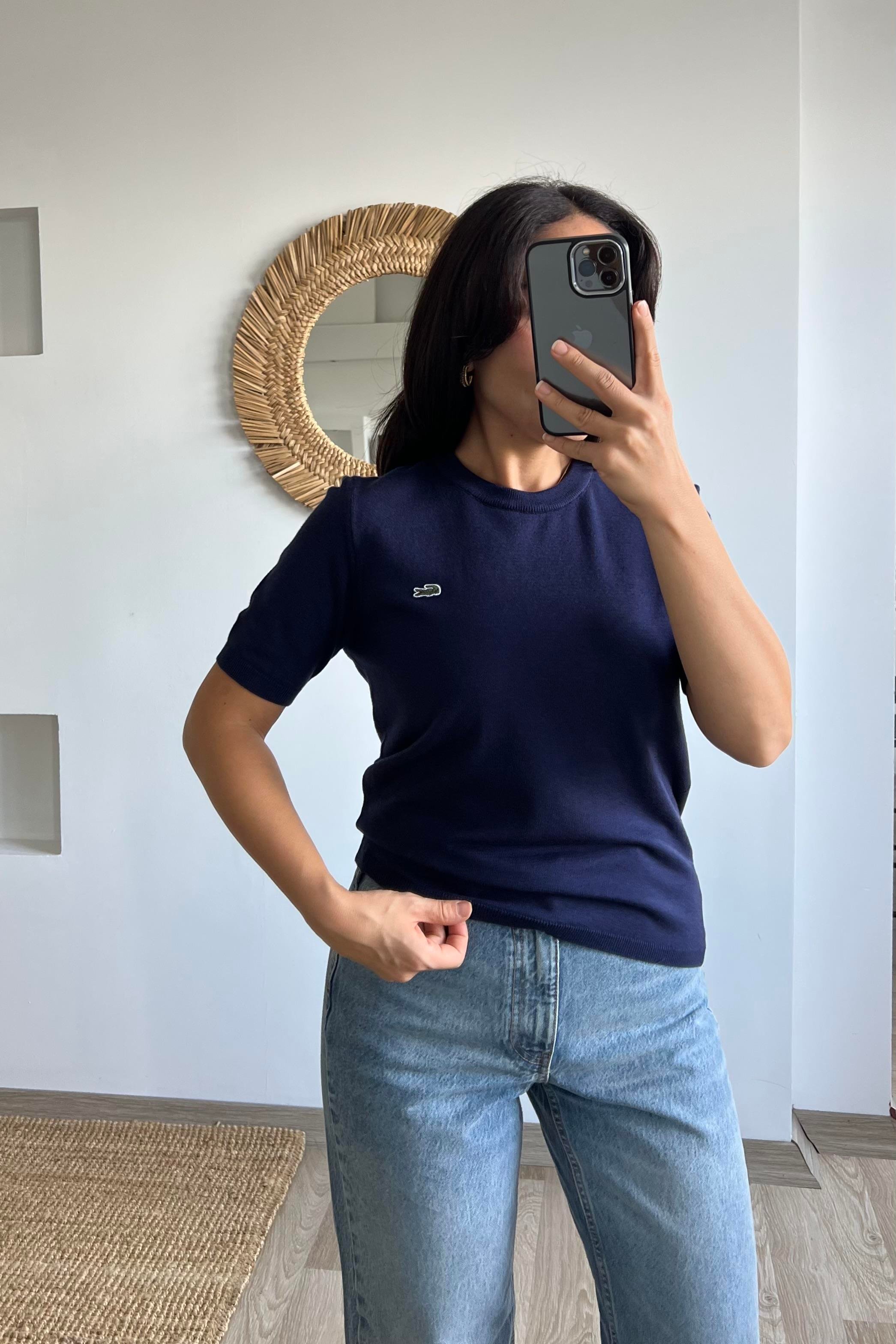 Lacivert Logo Nakışlı Yumuşak Dokulu Triko uygun fiyatlarda www.butikhola.com adresinde