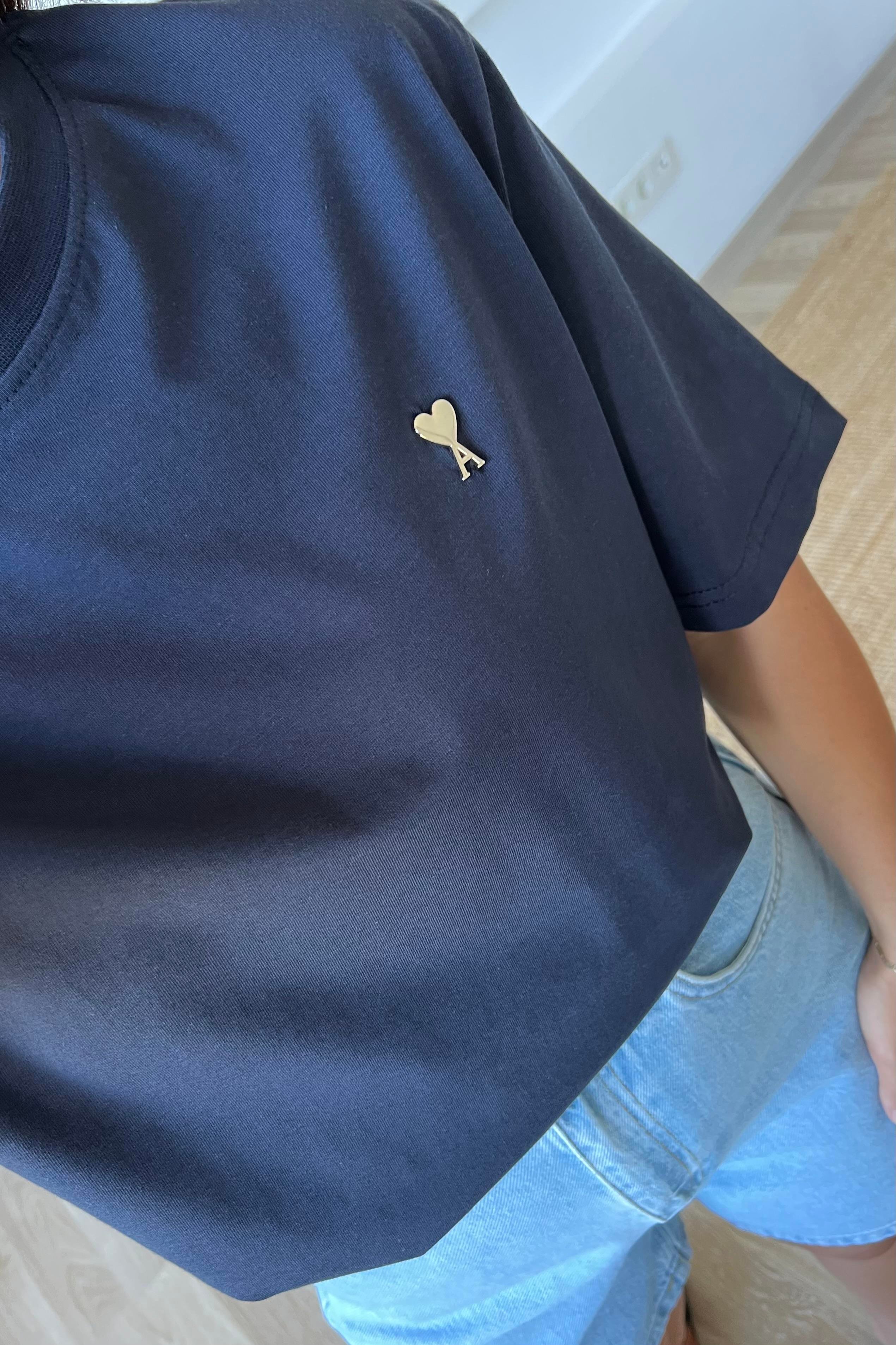 Lacivert Mini Kalpli Oversize Tshirt uygun fiyatlarda www.butikhola.com adresinde