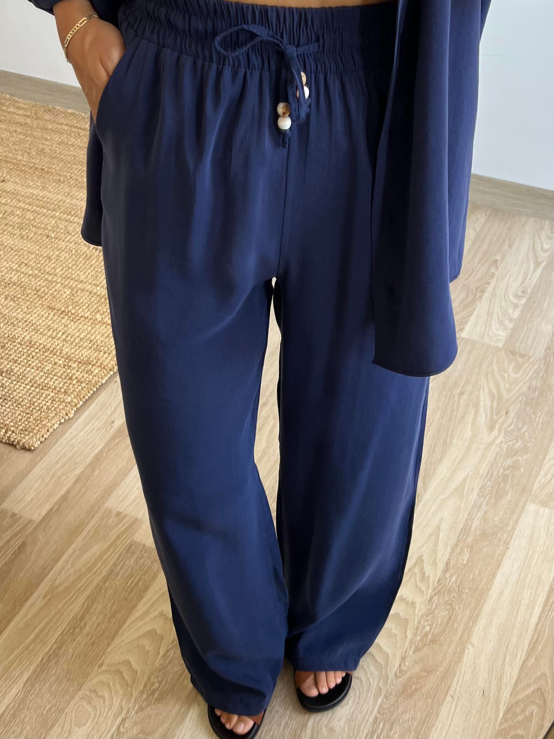 Lacivert Modal Premium Gömlek Pantolon Takım uygun fiyatlarda www.butikhola.com adresinde