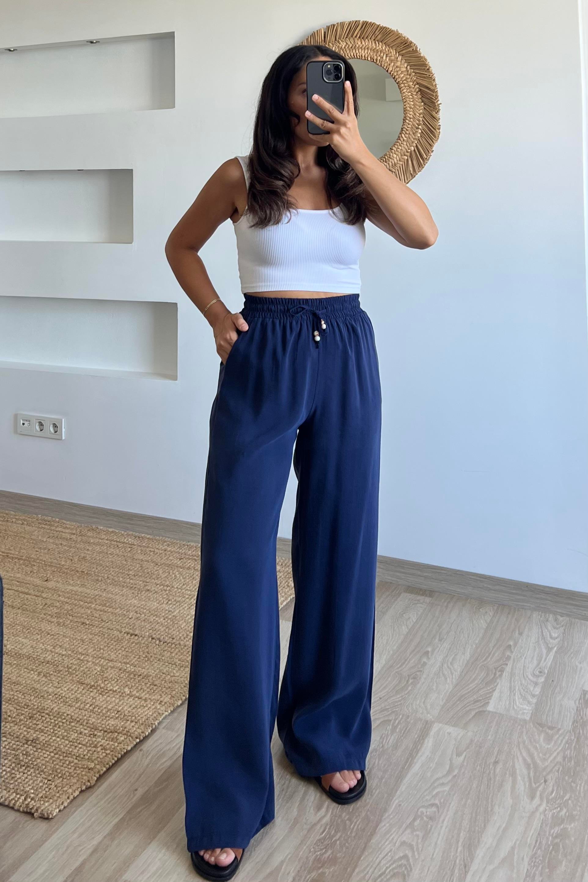 Lacivert Modal Premium Gömlek Pantolon Takım uygun fiyatlarda www.butikhola.com adresinde