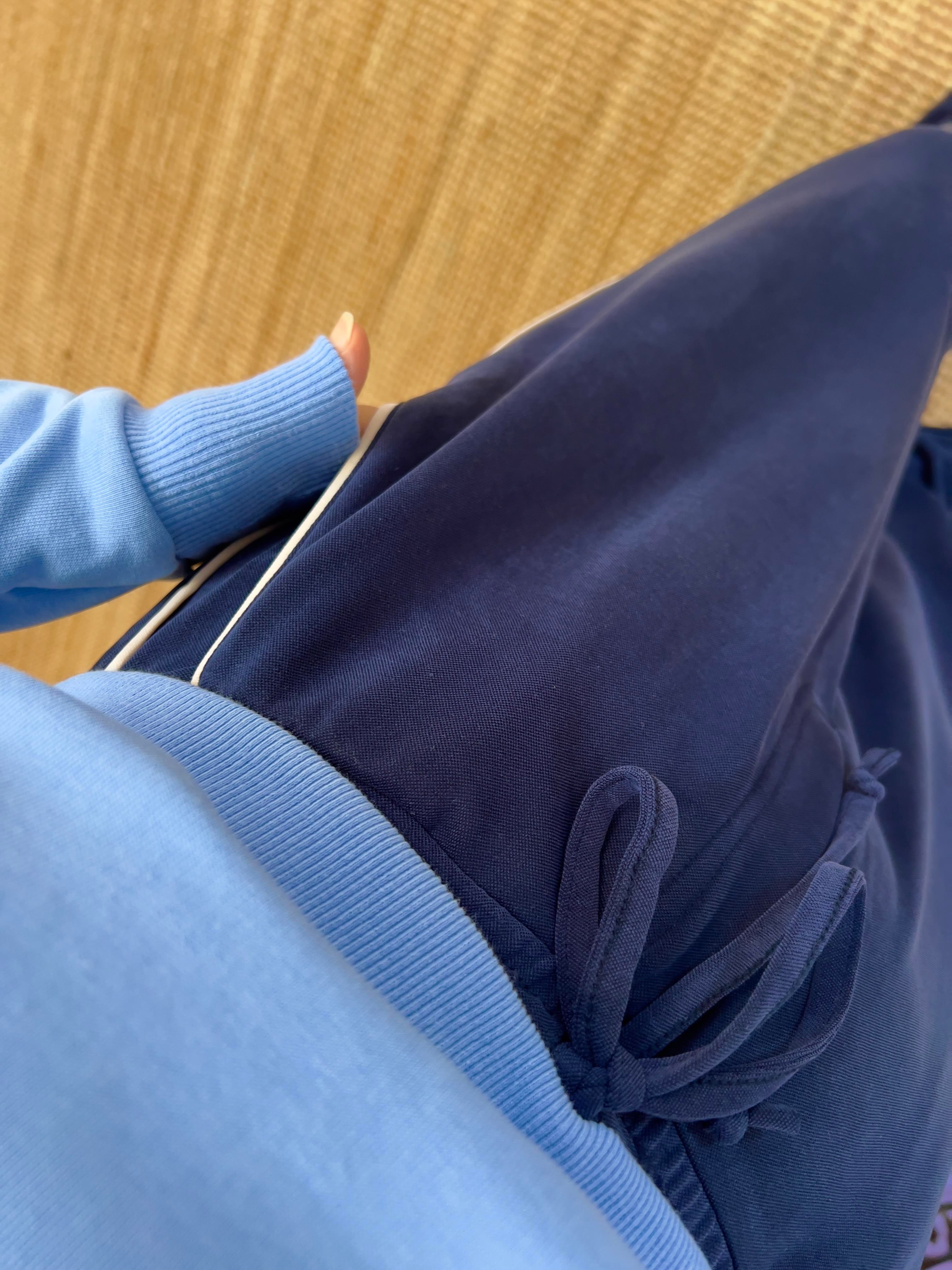 Lacivert Oys Şerit Detaylı Rahat Modal Pantolon uygun fiyatlarda www.butikhola.com adresinde