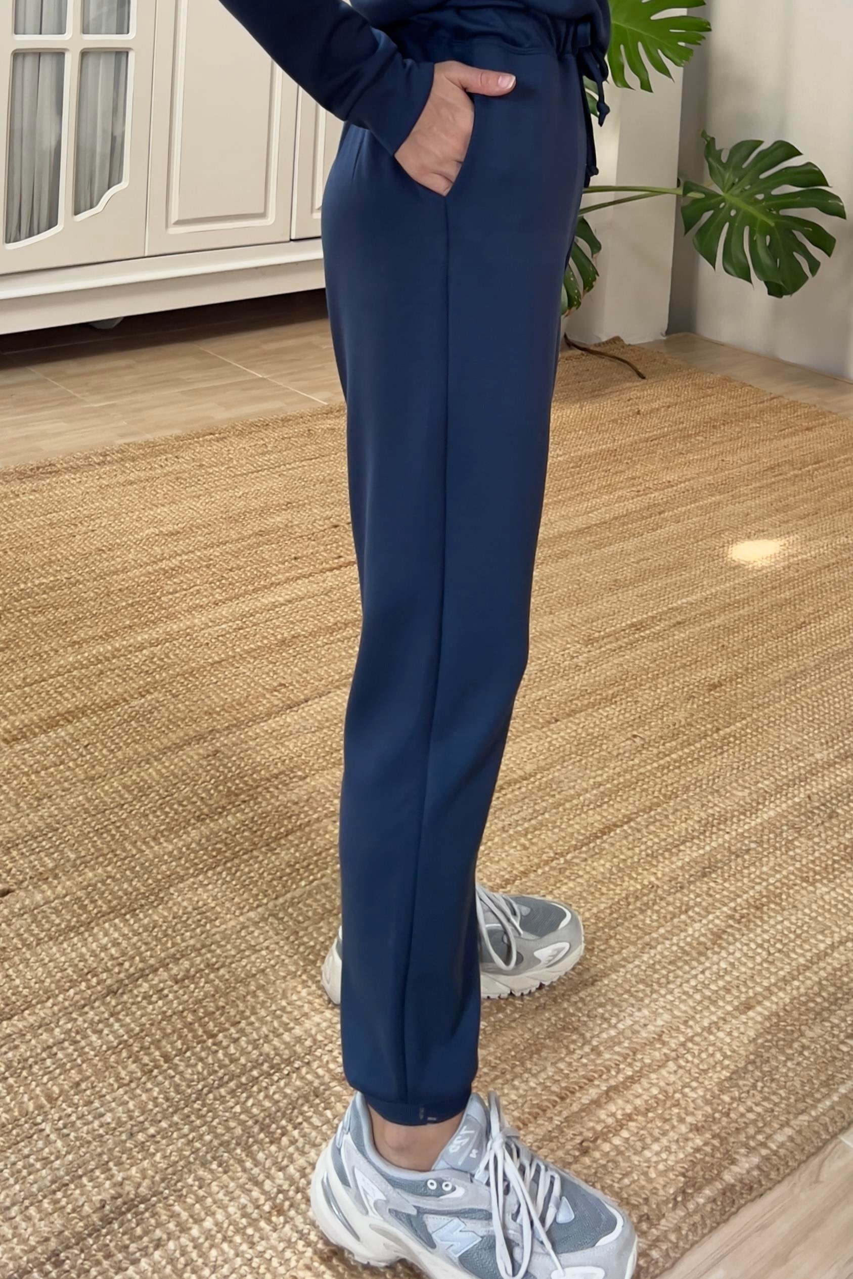 Lacivert Oys Yarım Fermuarlı Modal Takım uygun fiyatlarda www.butikhola.com adresinde