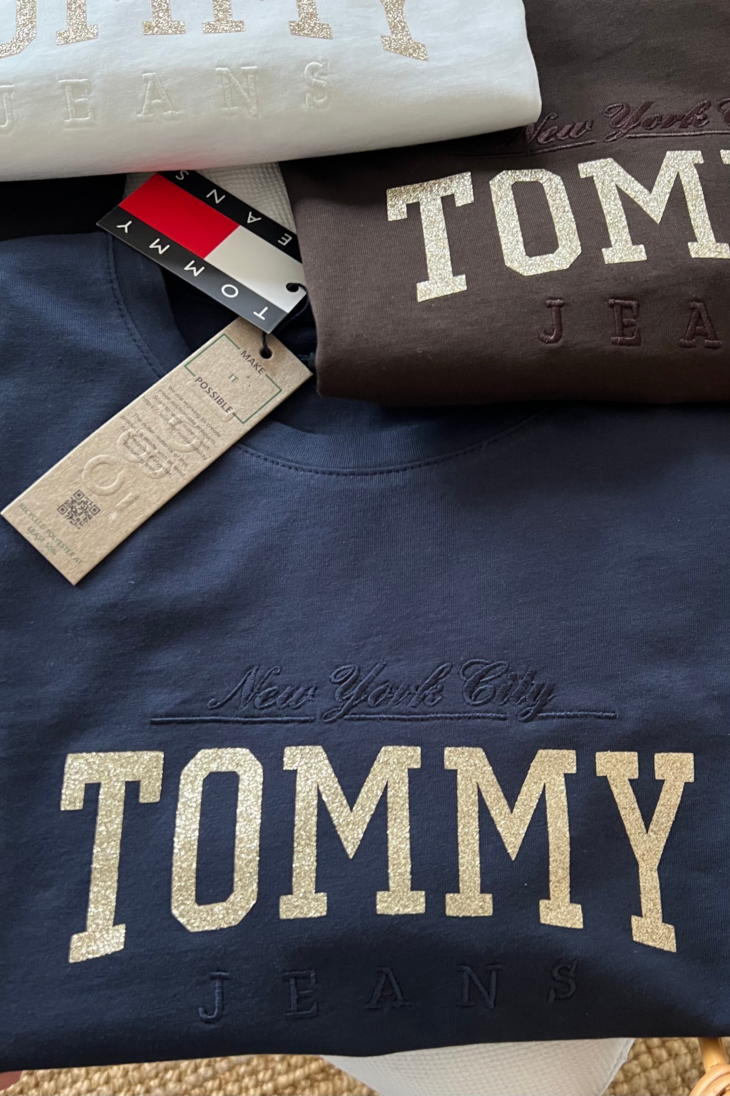 Lacivert Simli Yazılı Oversize Tshirt uygun fiyatlarda www.butikhola.com adresinde