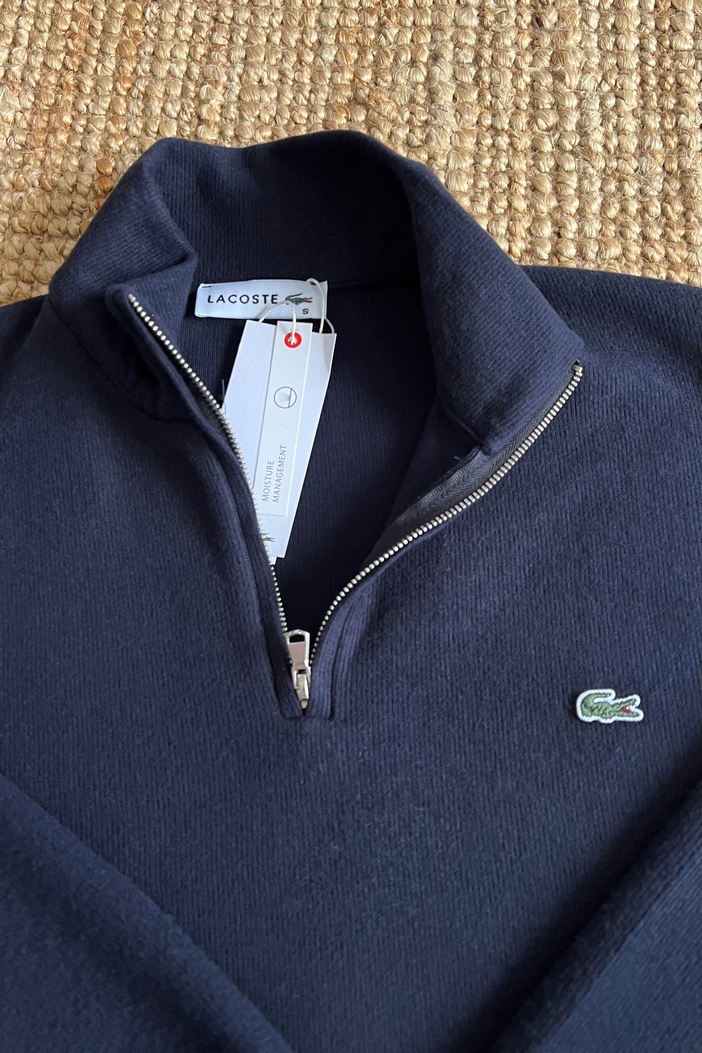 Lacivert Yumuşak Dokulu Yakası Fermuarlı Sweatshirt uygun fiyatlarda www.butikhola.com adresinde