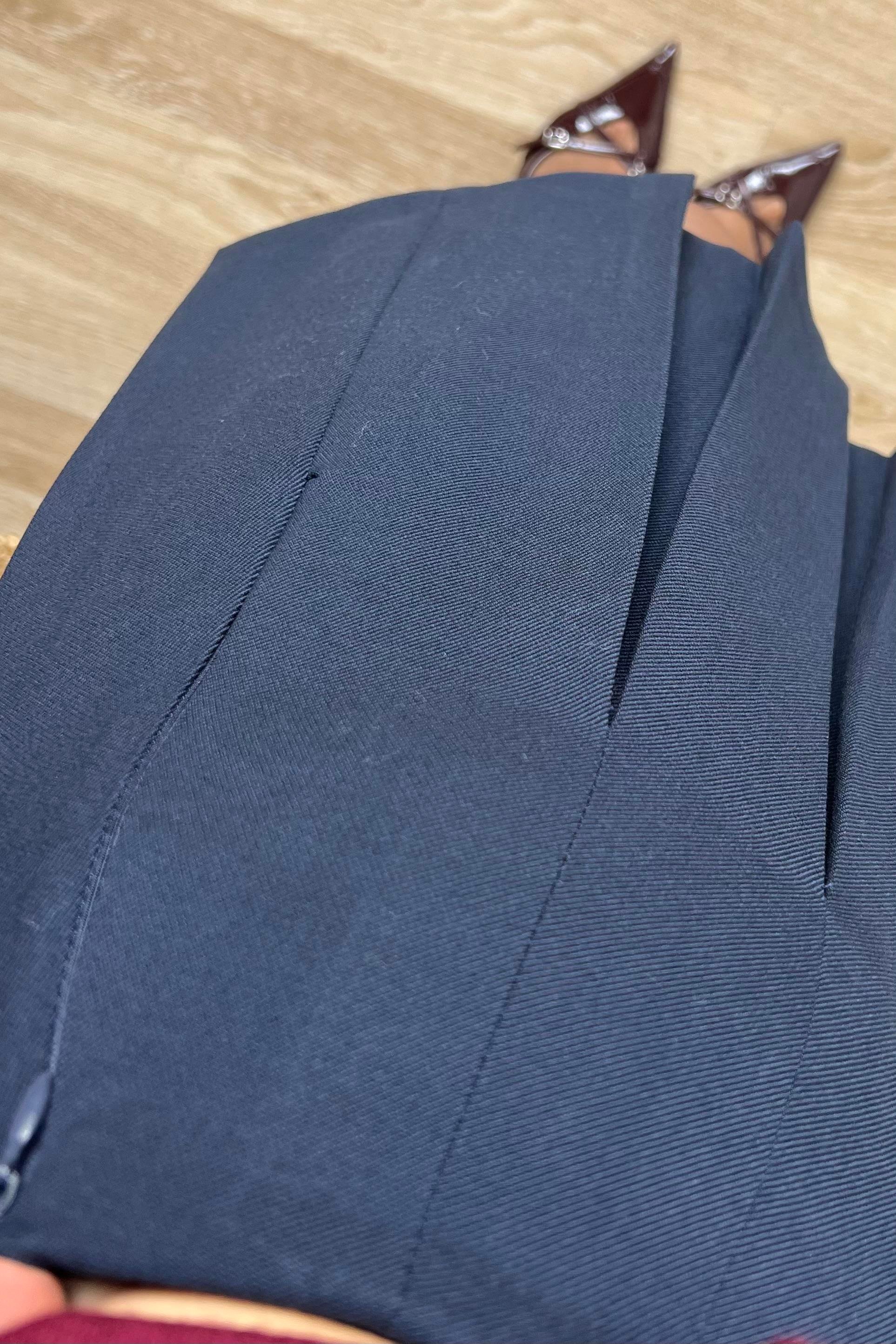 Lacvert Pileli Premium Etek  uygun fiyatlarda www.butikhola.com adresinde