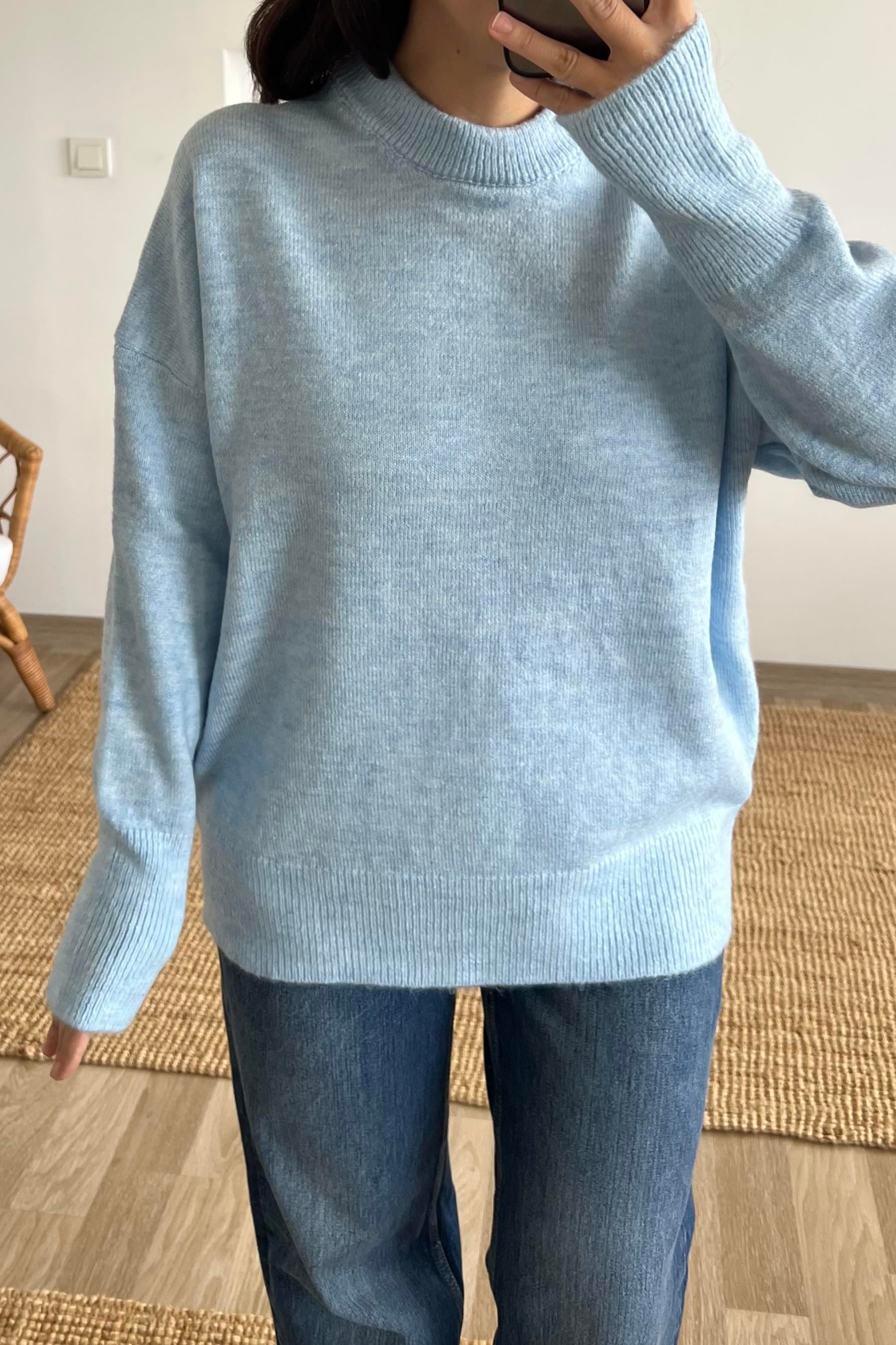 Mavi Soft Touch Basic Kazak  uygun fiyatlarda www.butikhola.com adresinde