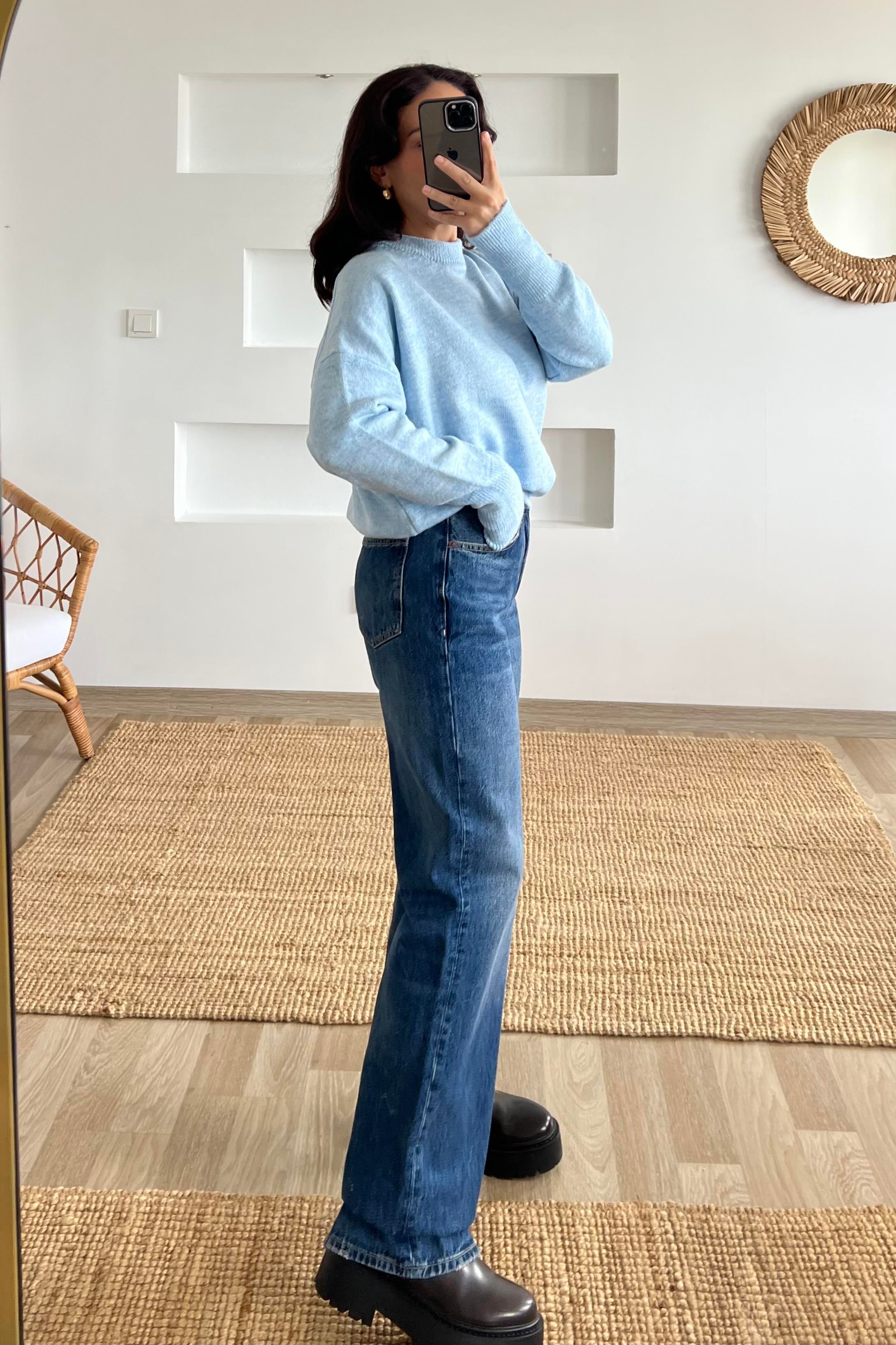 Mavi Soft Touch Basic Kazak  uygun fiyatlarda www.butikhola.com adresinde