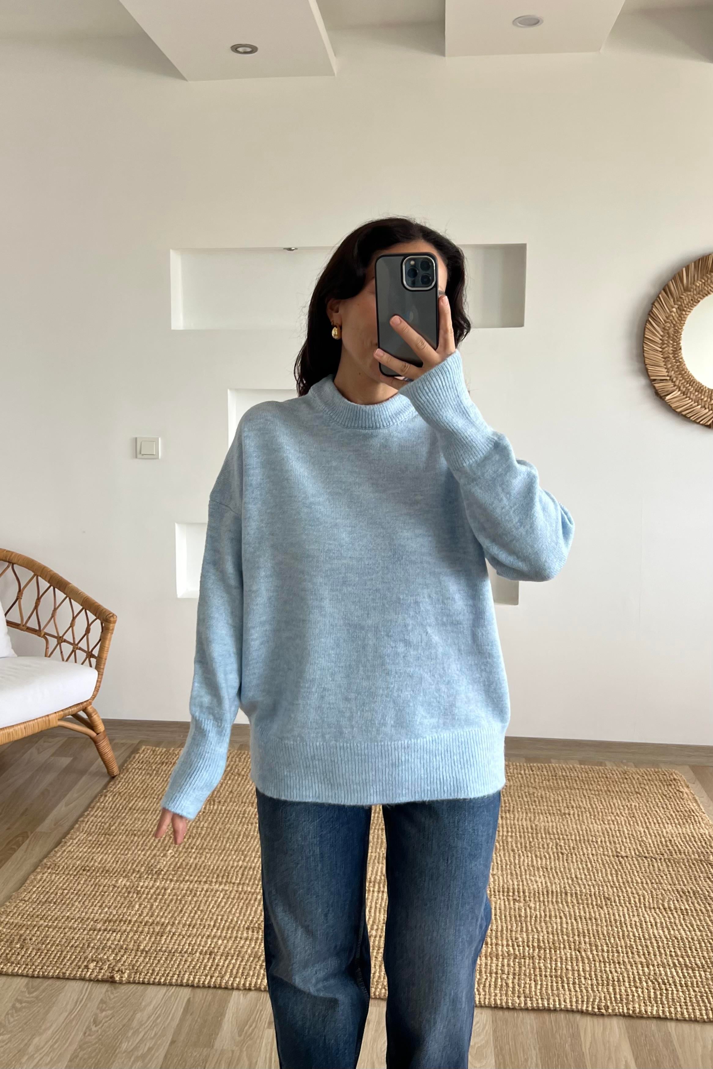 Mavi Soft Touch Basic Kazak  uygun fiyatlarda www.butikhola.com adresinde