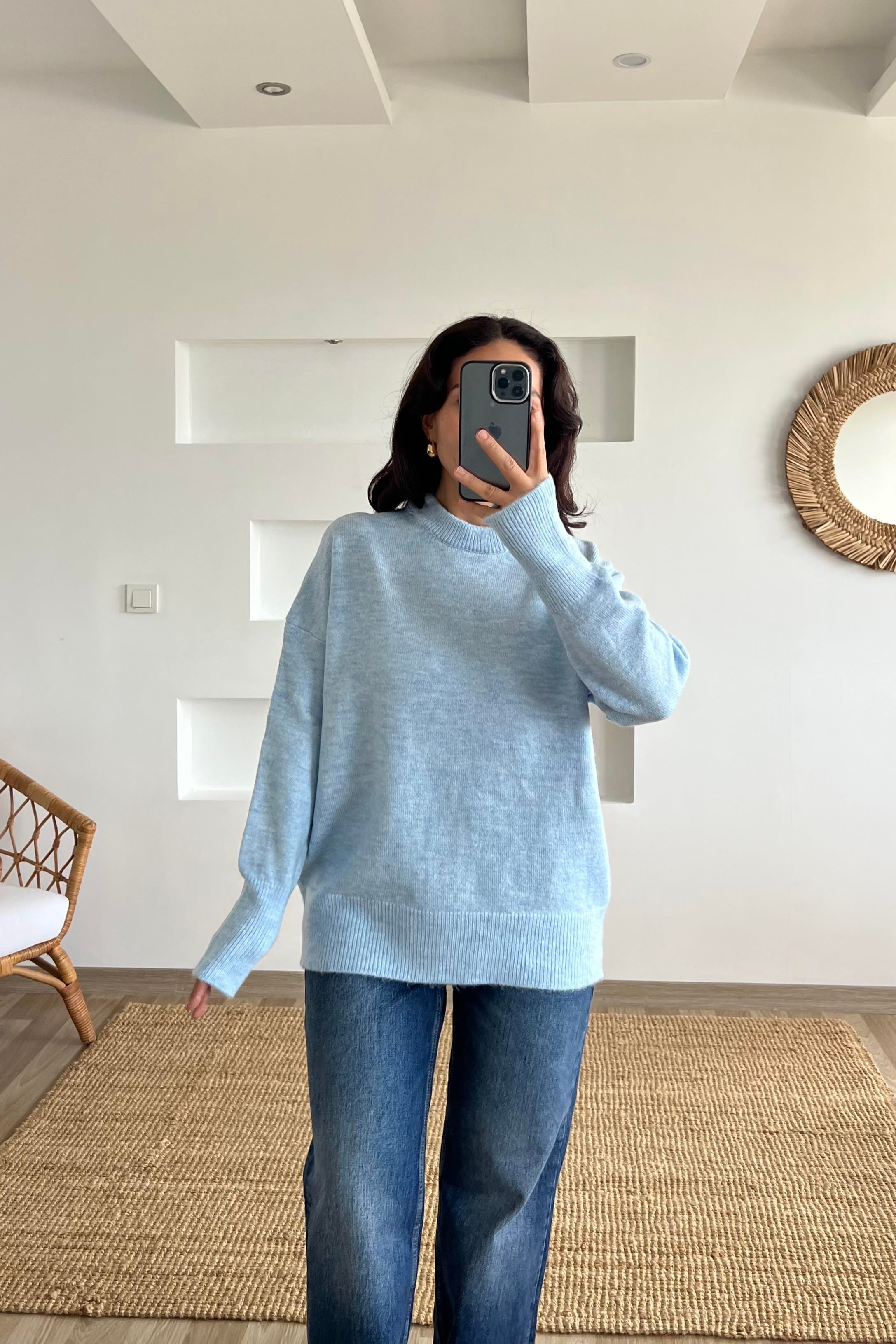 Mavi Soft Touch Basic Kazak  uygun fiyatlarda www.butikhola.com adresinde