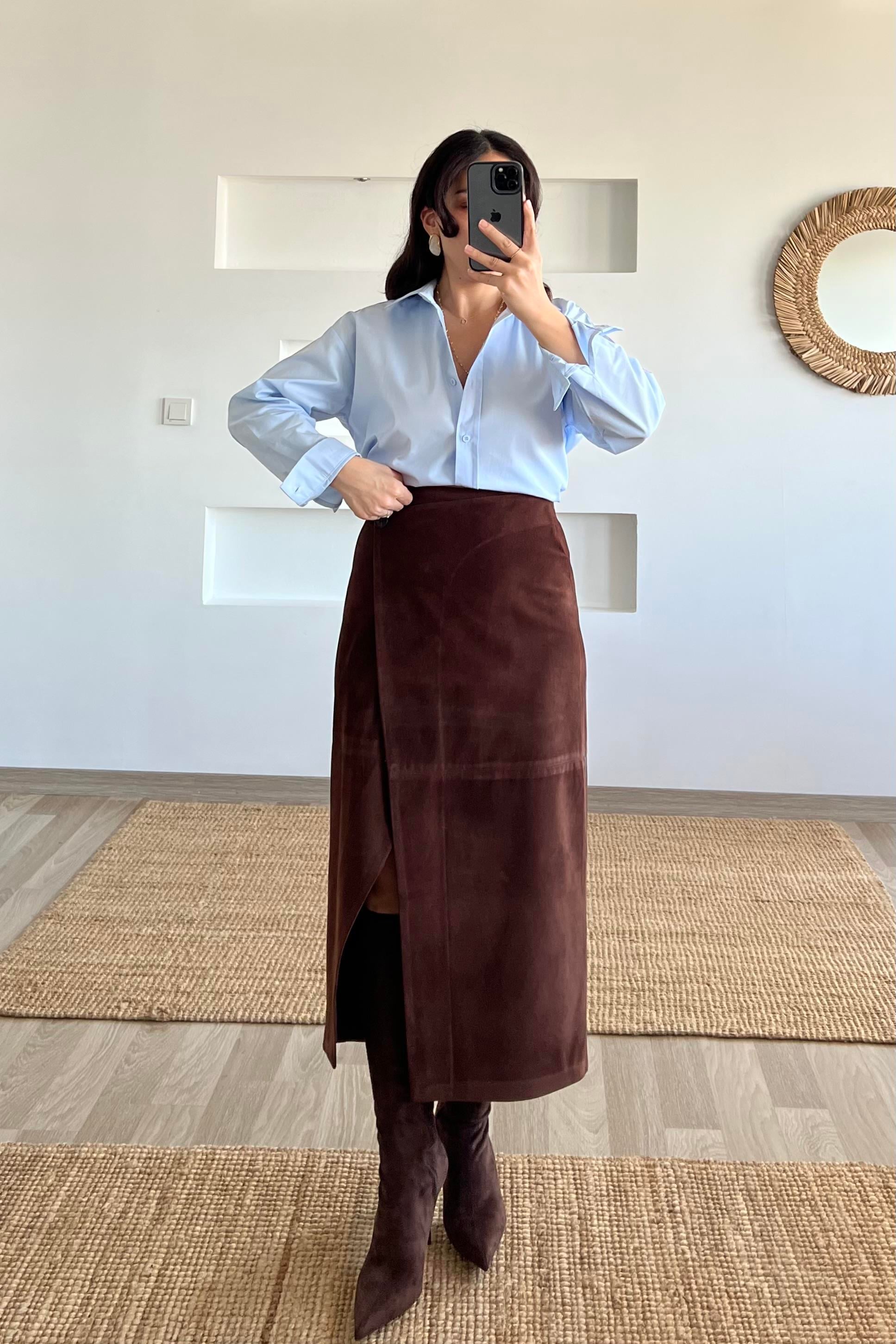 Md Açık Mavi Oversize Poplin Gömlek uygun fiyatlarda www.butikhola.com adresinde