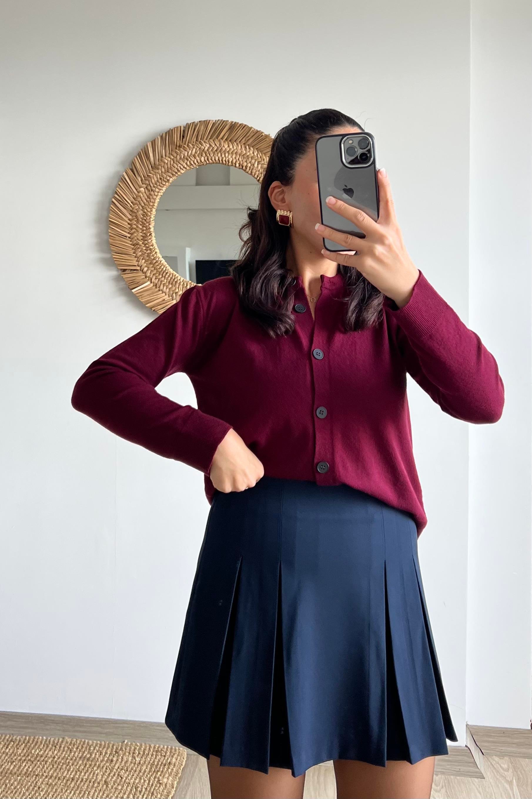 Md Bordo Yumuşak Dokulu Hırka  uygun fiyatlarda www.butikhola.com adresinde
