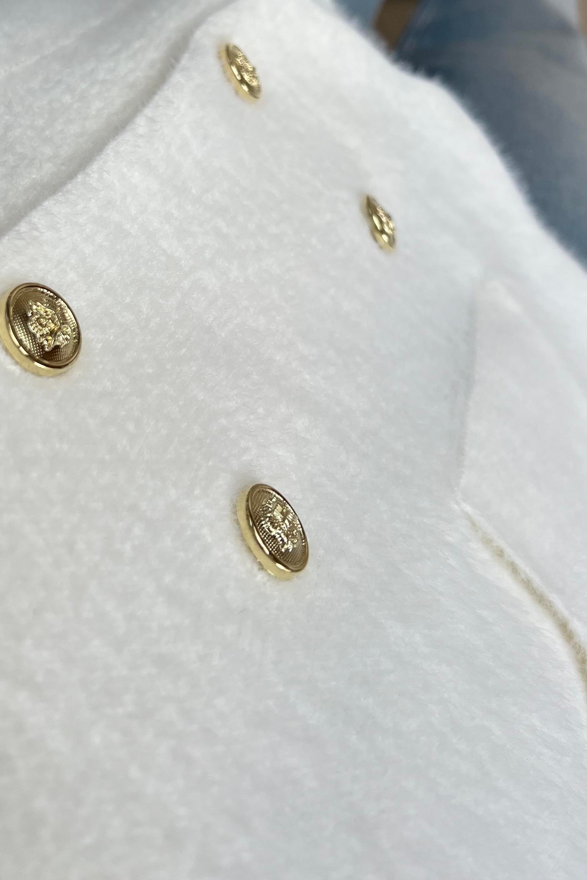 MD Ekru Kruvaze Gold Düğmeli Hırka uygun fiyatlarda www.butikhola.com adresinde