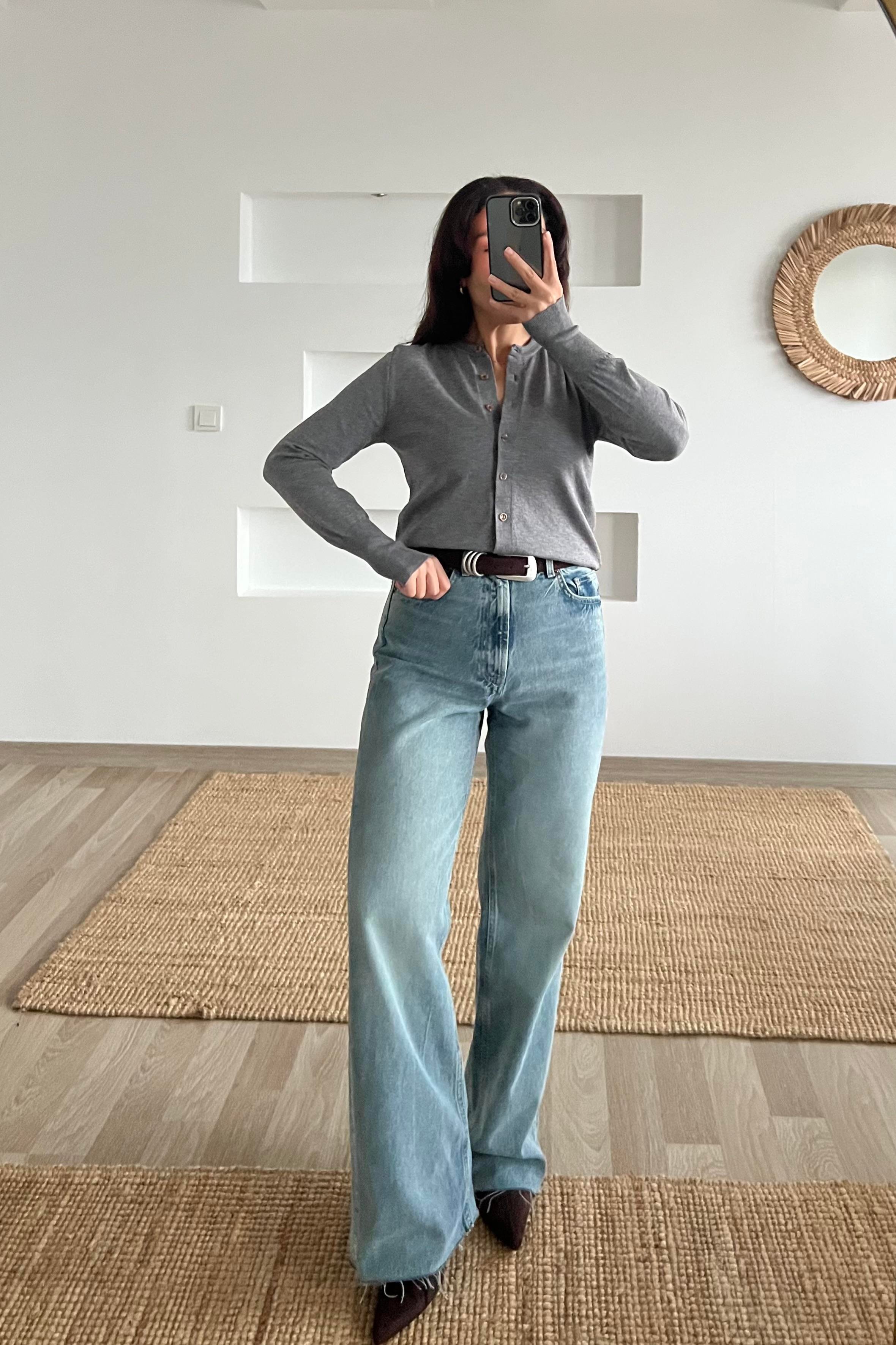 Md Gri Yumuşak Dokulu Hırka uygun fiyatlarda www.butikhola.com adresinde