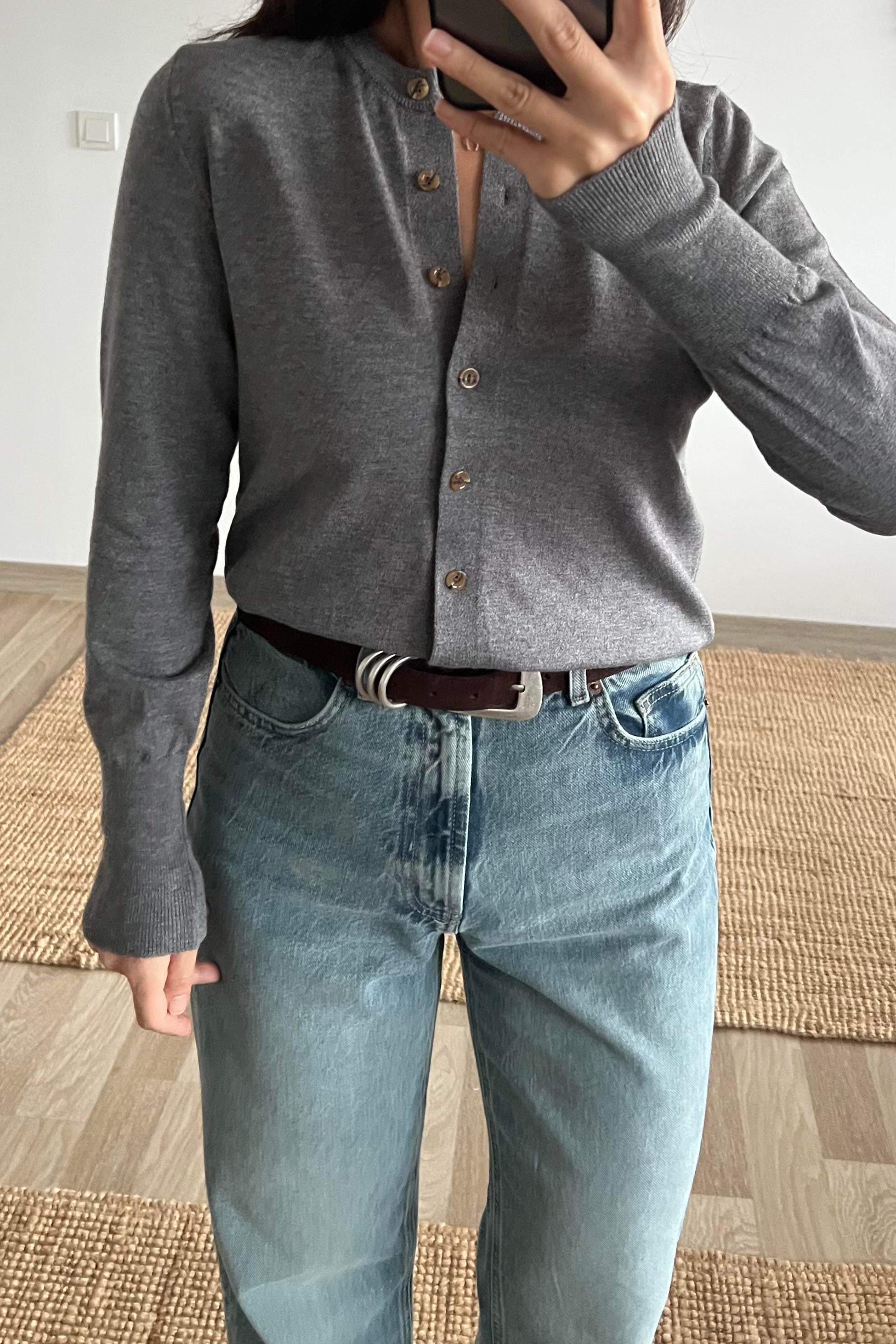 Md Gri Yumuşak Dokulu Hırka uygun fiyatlarda www.butikhola.com adresinde