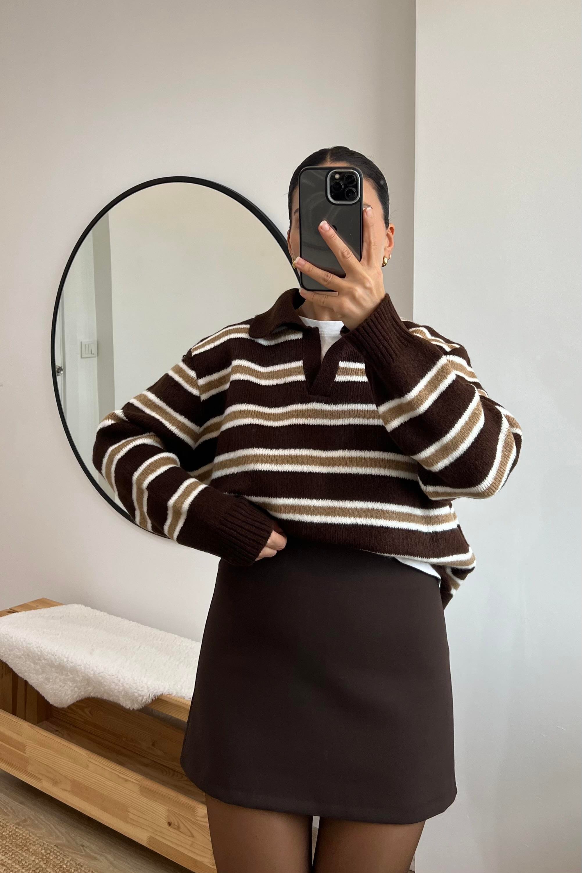 MD Kahverengi Mini Etek  uygun fiyatlarda www.butikhola.com adresinde