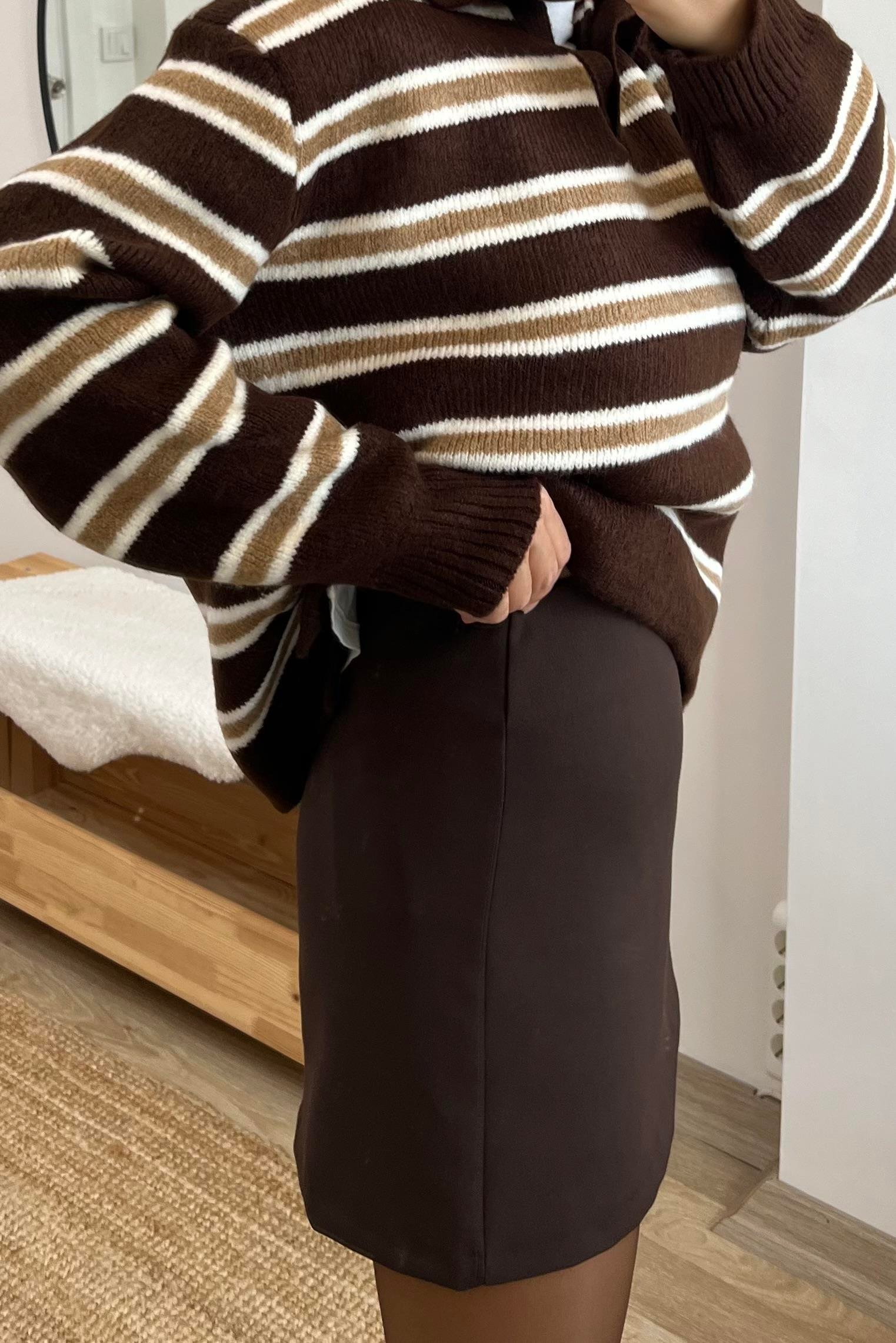 MD Kahverengi Mini Etek  uygun fiyatlarda www.butikhola.com adresinde