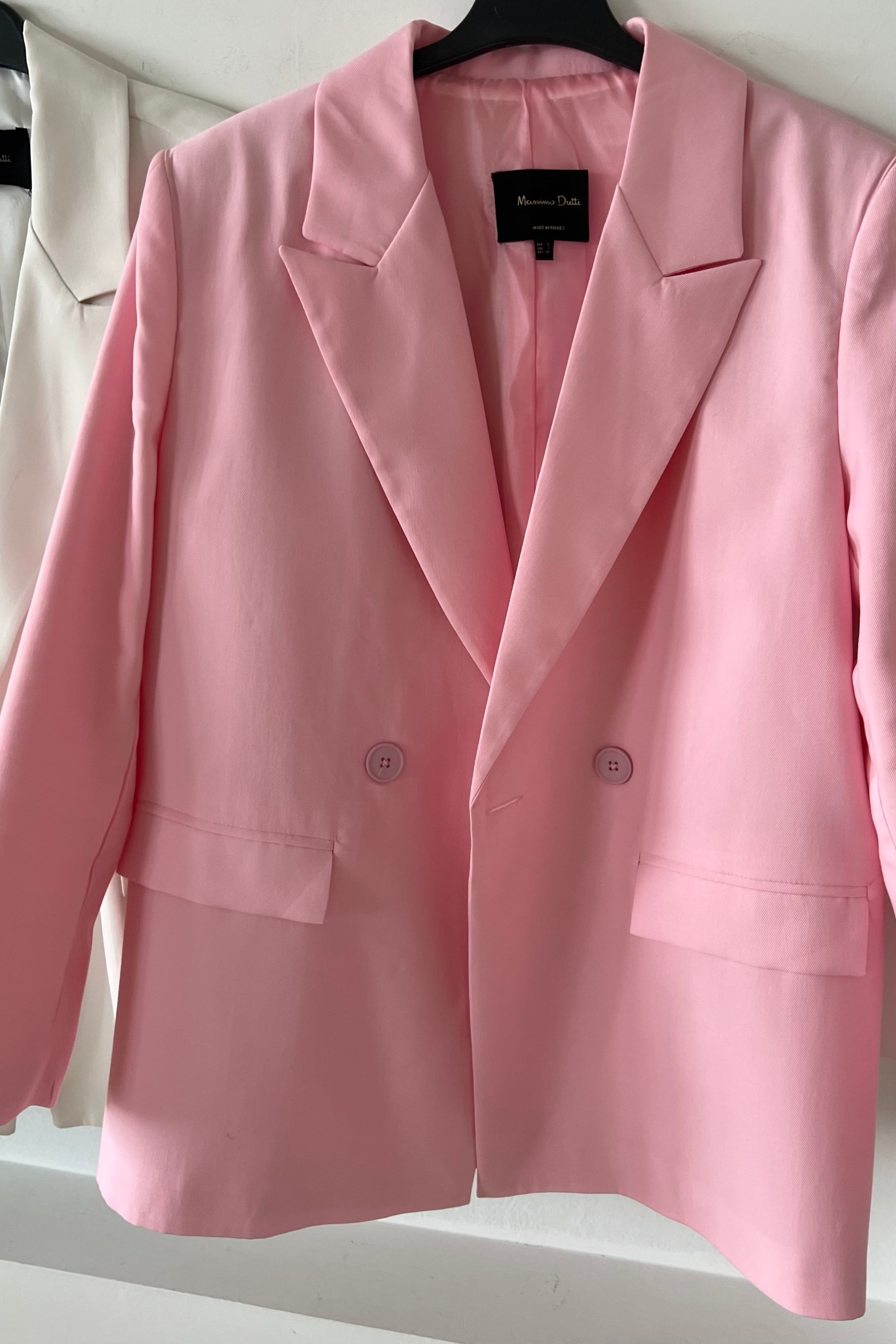 MD Pembe Astarlı Oversize Tensel Ceket uygun fiyatlarda www.butikhola.com adresinde