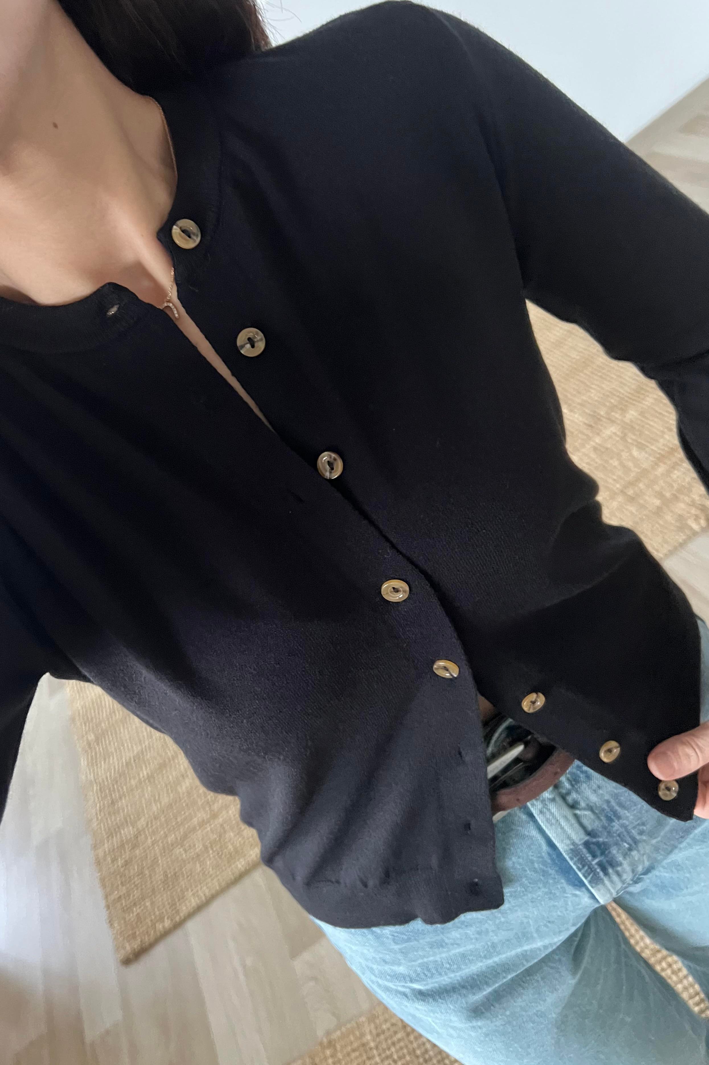 Md Siyah Yumuşak Dokulu Hırka uygun fiyatlarda www.butikhola.com adresinde