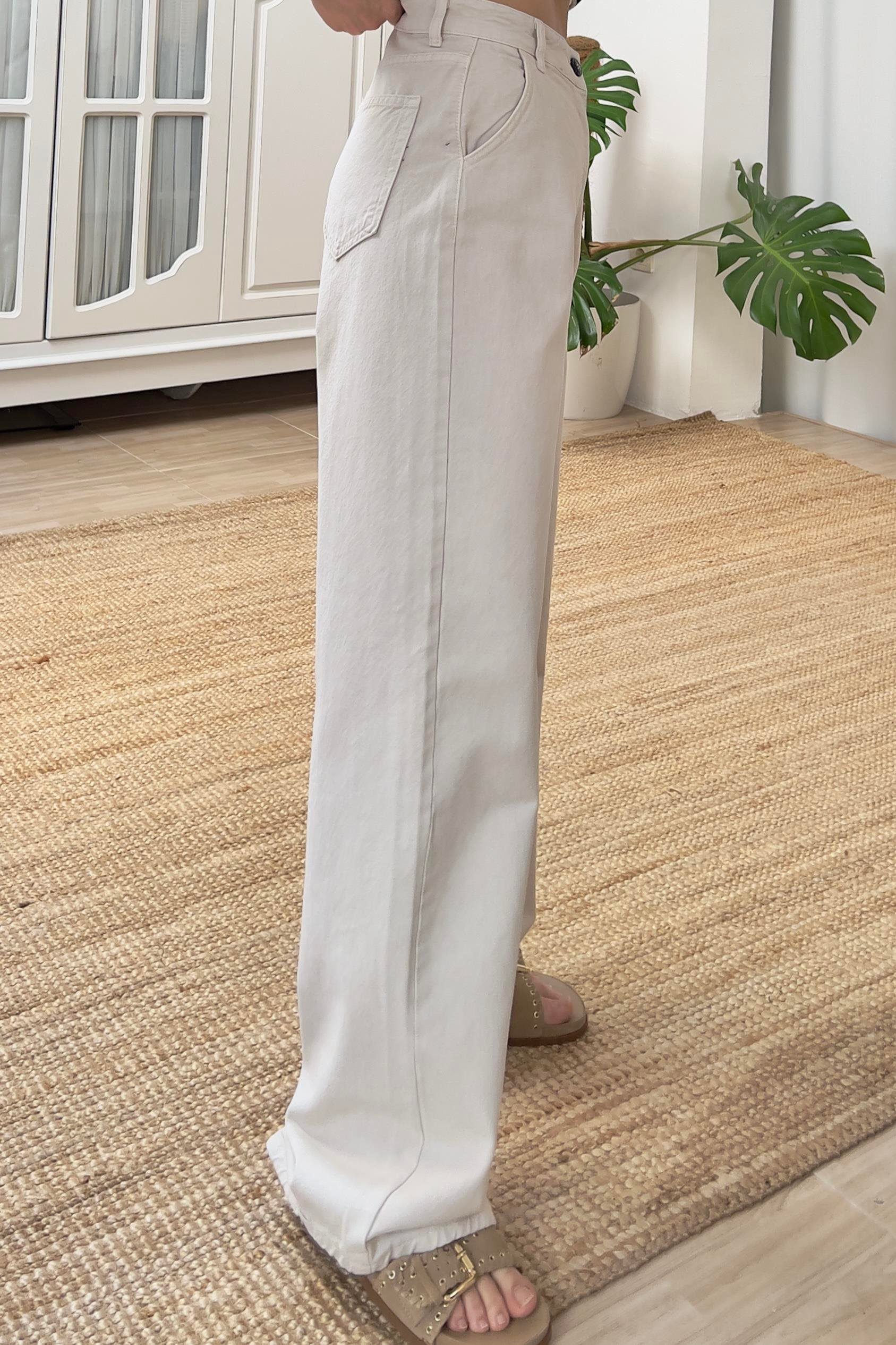 MD Taş Rengi Yüksek Bel Baggy Jean uygun fiyatlarda www.butikhola.com adresinde