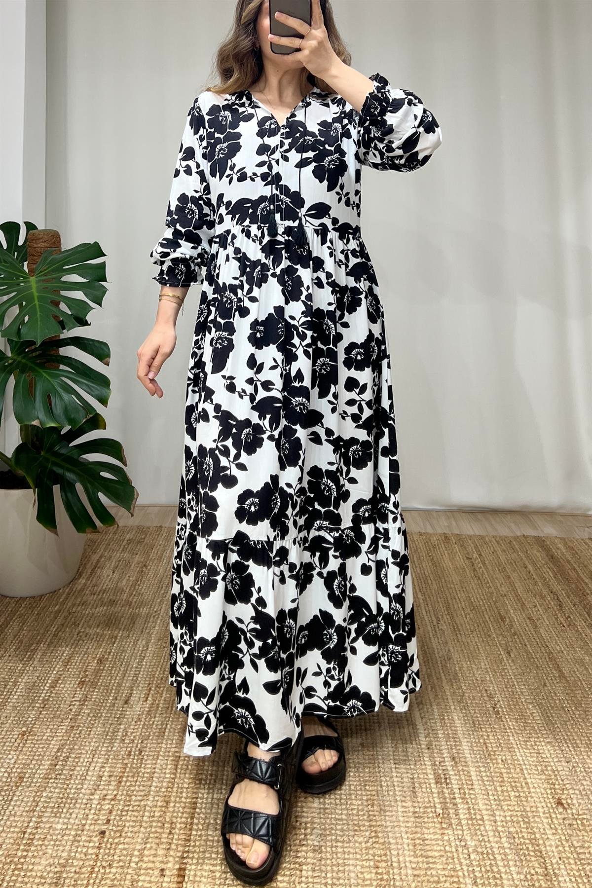 Mng Floral Maksi Elbise uygun fiyatlarda www.butikhola.com adresinde