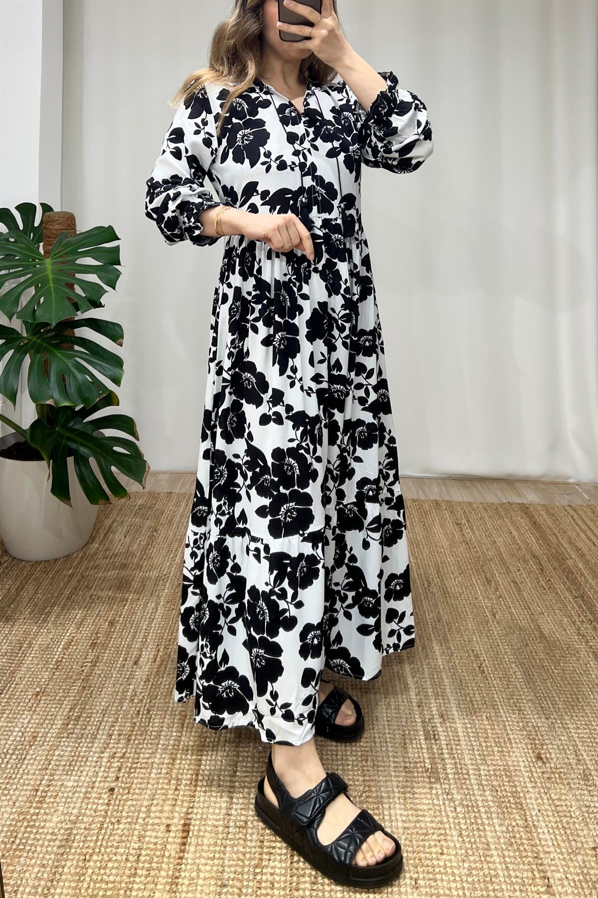 Mng Floral Maksi Elbise uygun fiyatlarda www.butikhola.com adresinde