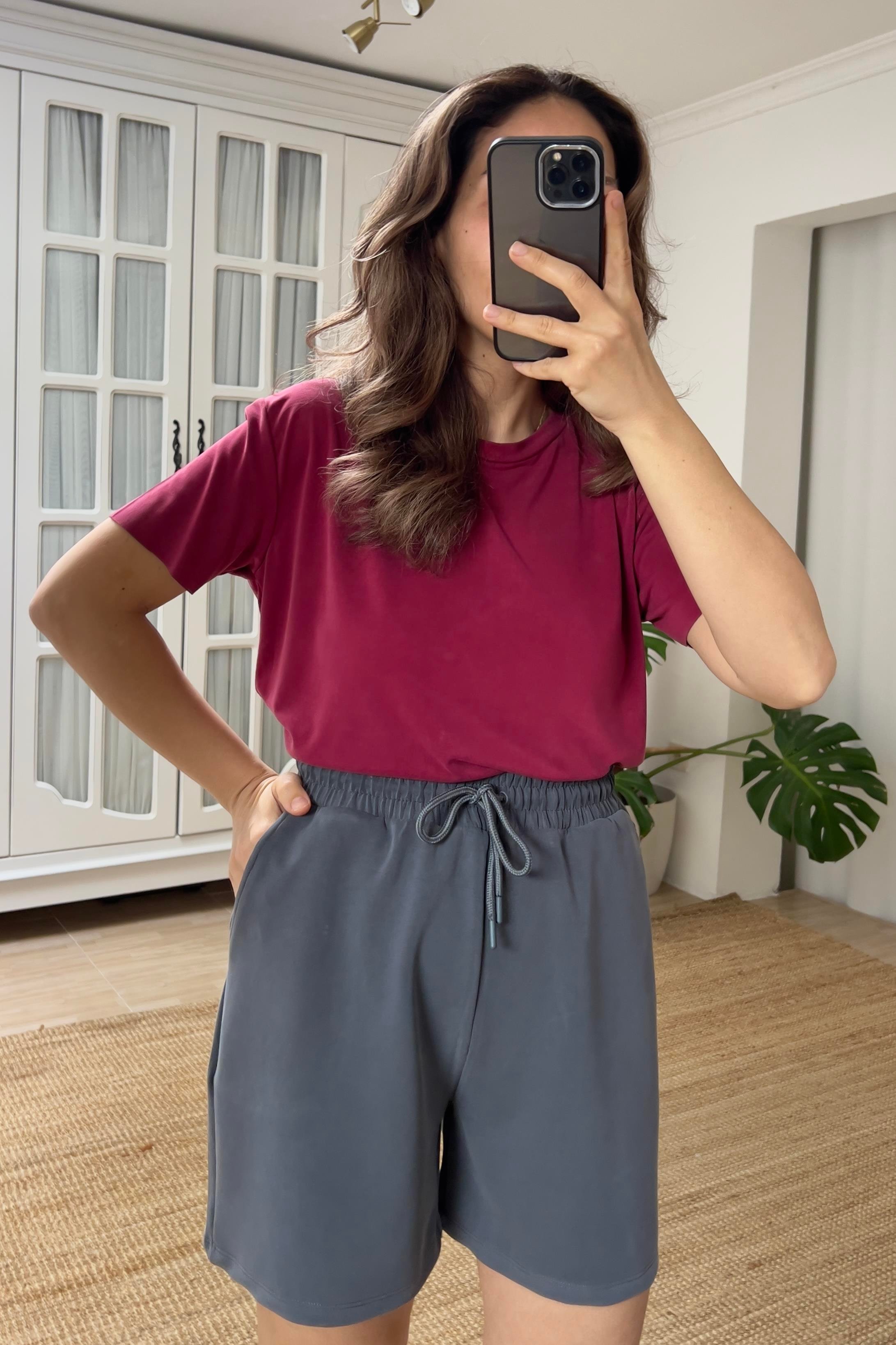 Mürdüm Oys Modal Tshirt uygun fiyatlarda www.butikhola.com adresinde