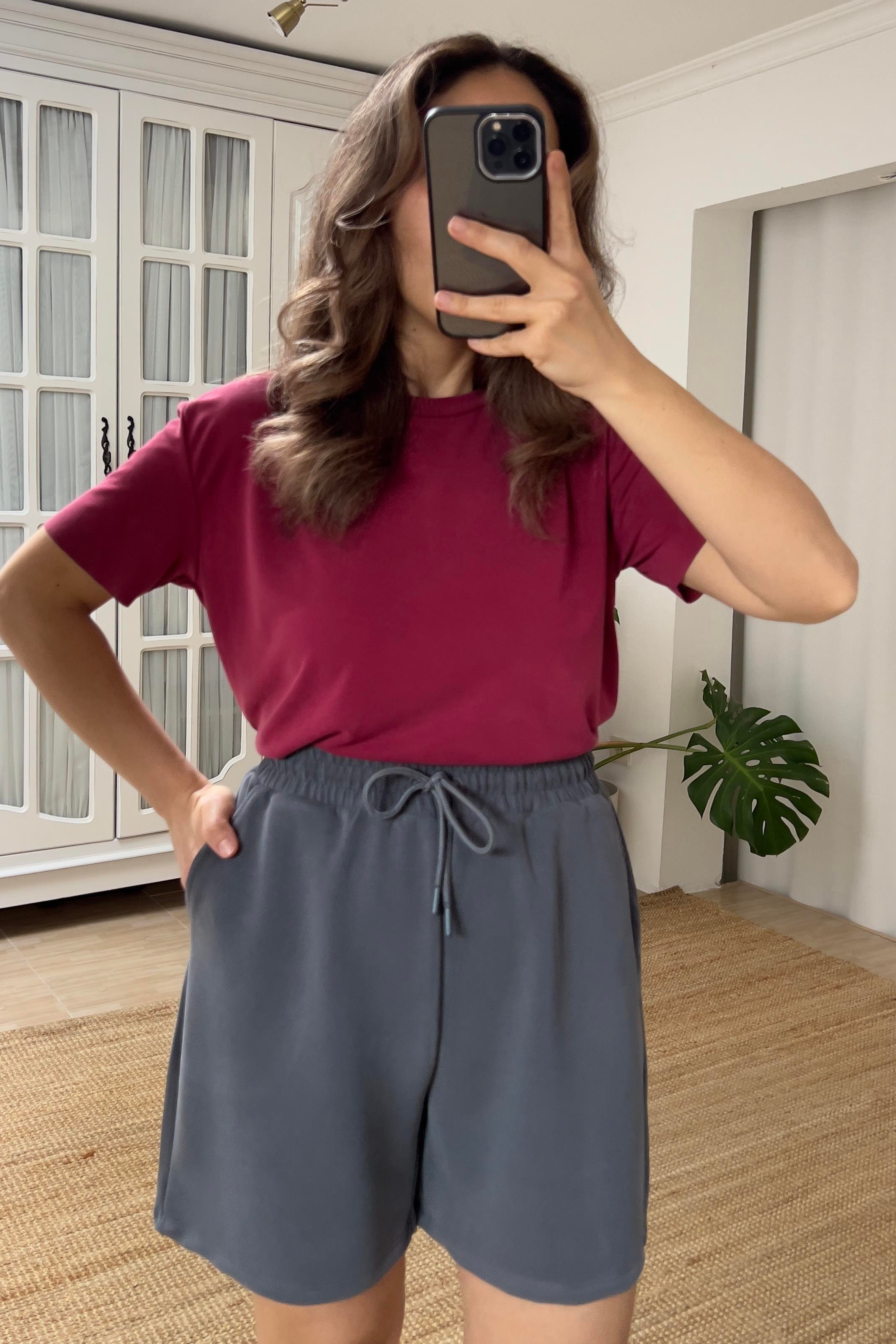 Mürdüm Oys Modal Tshirt uygun fiyatlarda www.butikhola.com adresinde