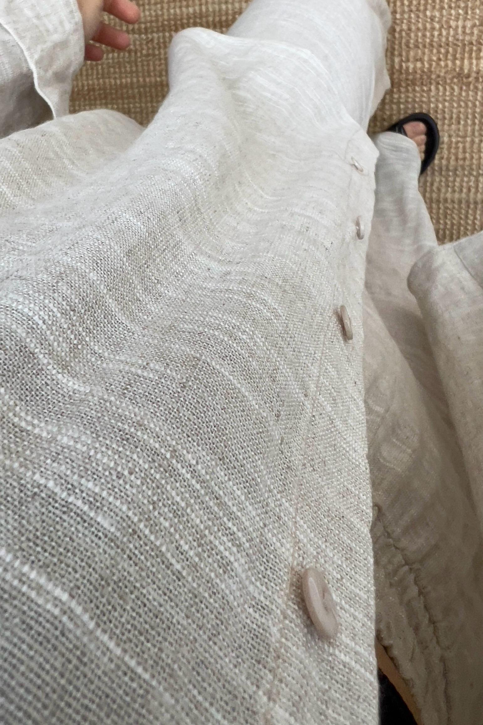 Natural Keten Dokulu Gömlek Pantolon Takım uygun fiyatlarda www.butikhola.com adresinde