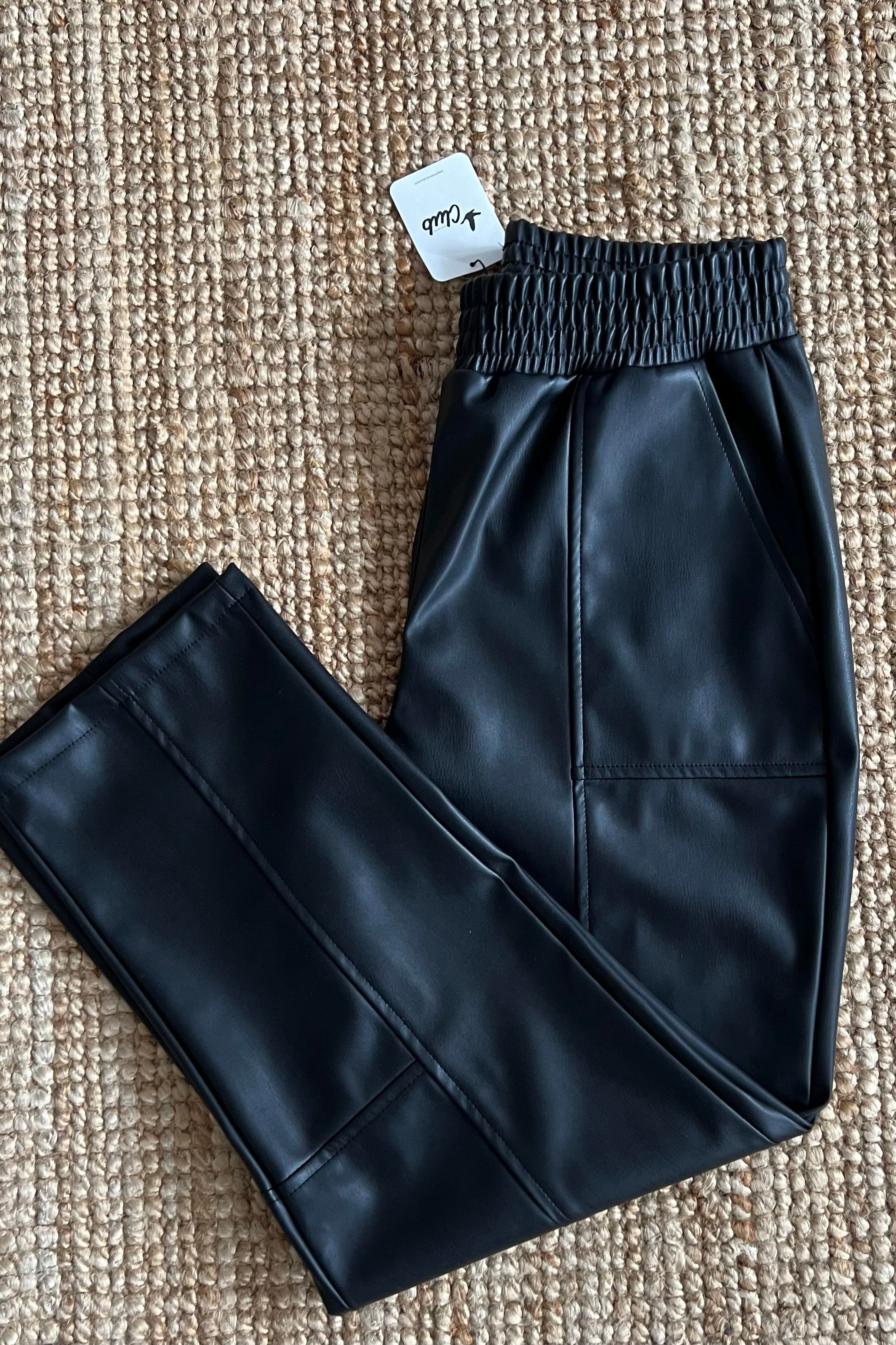 Orj Marka Siyah Beli Lastikli Deri Pantolon uygun fiyatlarda www.butikhola.com adresinde