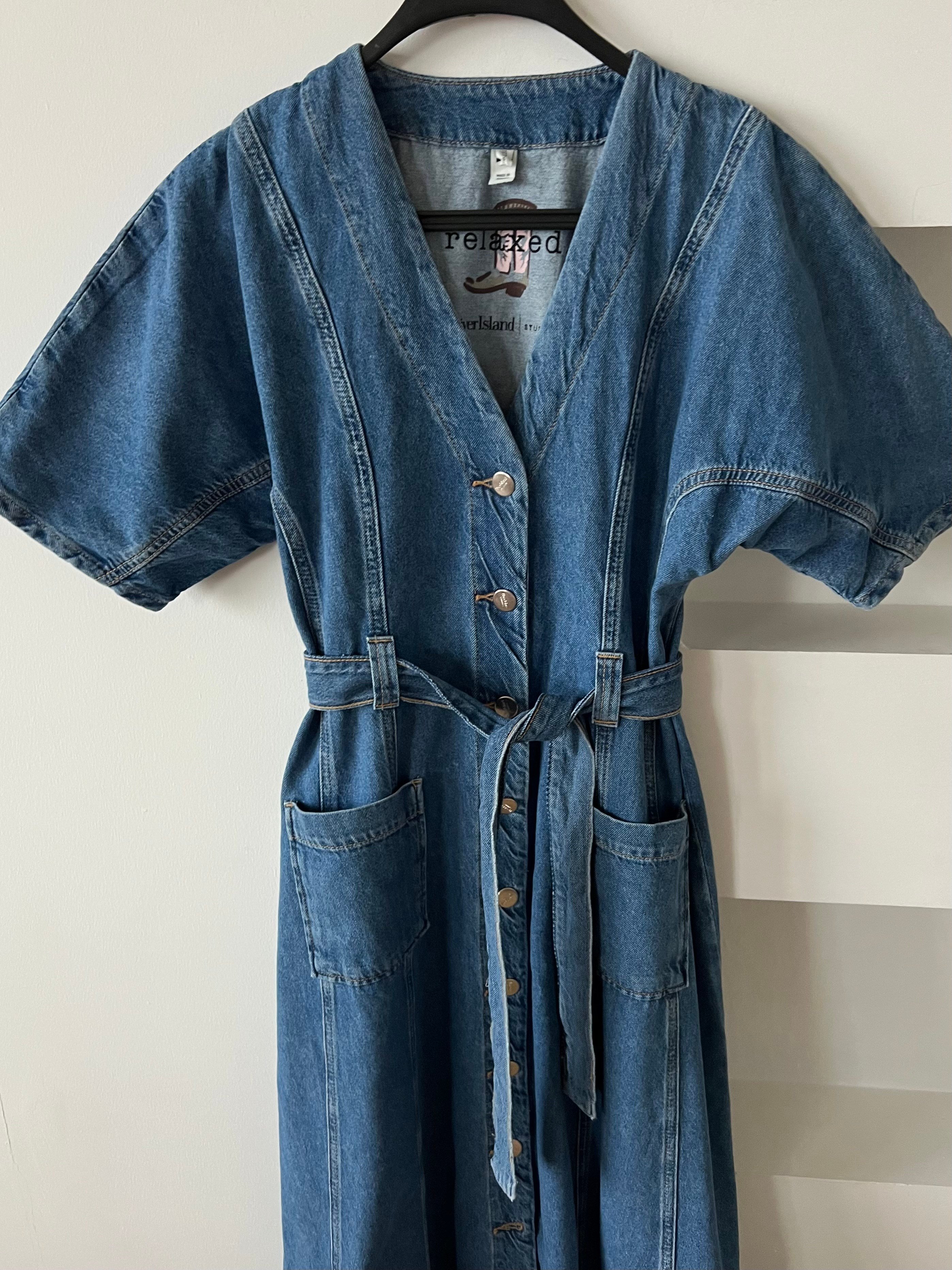 Orjinal Marka Önü Düğmeli Kot Elbise uygun fiyatlarda www.butikhola.com adresinde