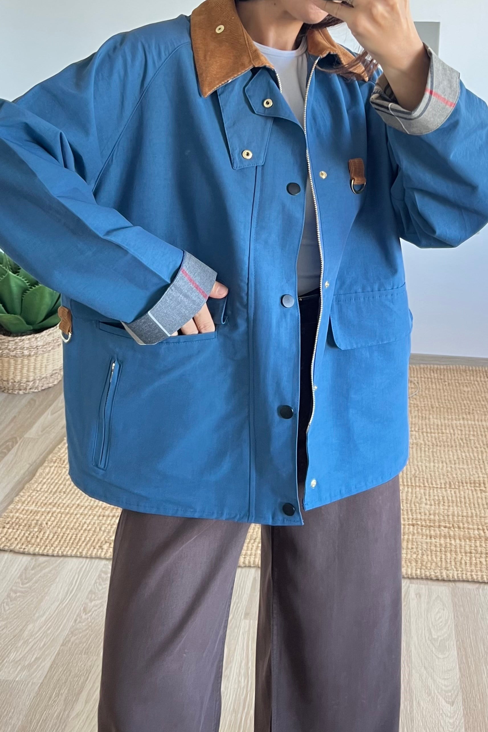 Orjinal Model Premium Kalite Mavi Mevsimlik Mont uygun fiyatlarda www.butikhola.com adresinde