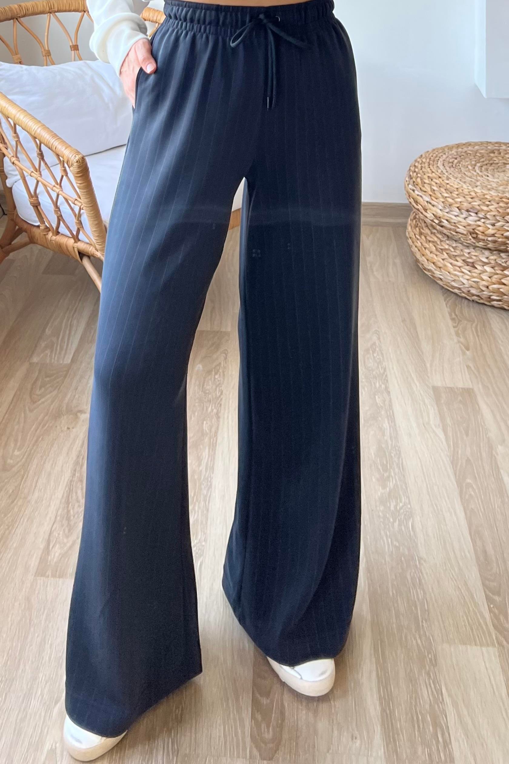 Oys Çizgili Cep Detaylı Rahat Modal Pantolon uygun fiyatlarda www.butikhola.com adresinde