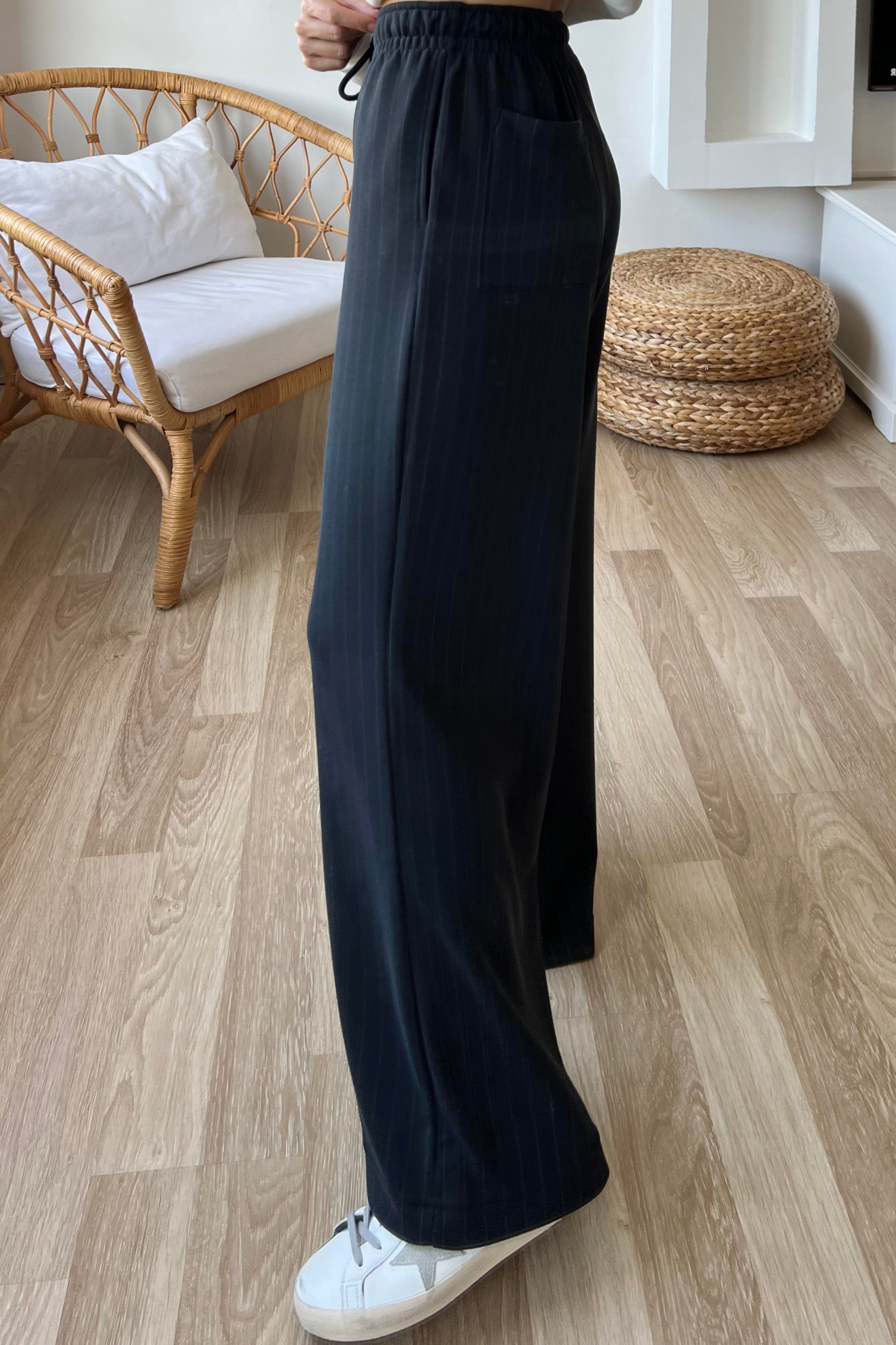 Oys Çizgili Cep Detaylı Rahat Modal Pantolon uygun fiyatlarda www.butikhola.com adresinde