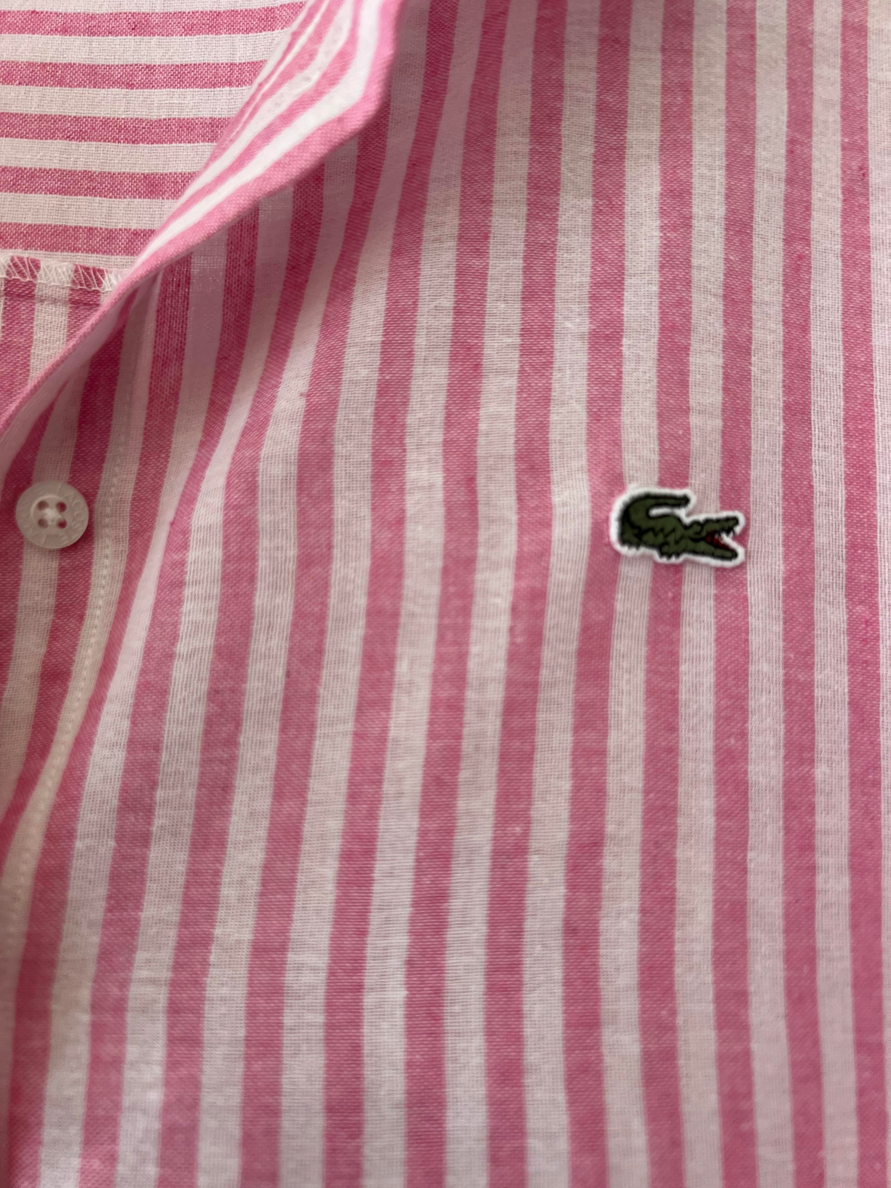 Pembe Çizgili Organik Pamuk Gömlek  uygun fiyatlarda www.butikhola.com adresinde