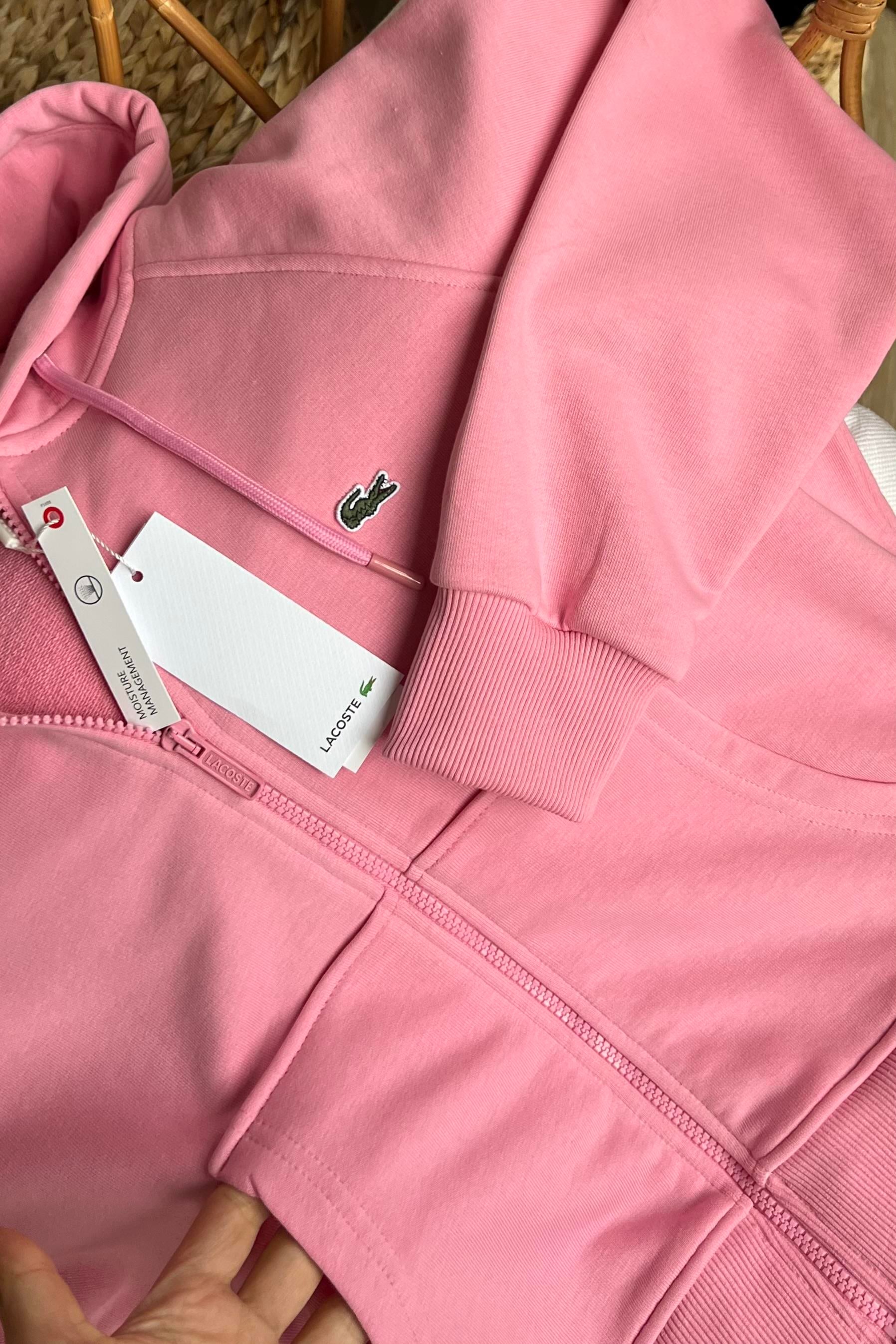 Pembe Logo Nakışlı Sweat Hırka uygun fiyatlarda www.butikhola.com adresinde