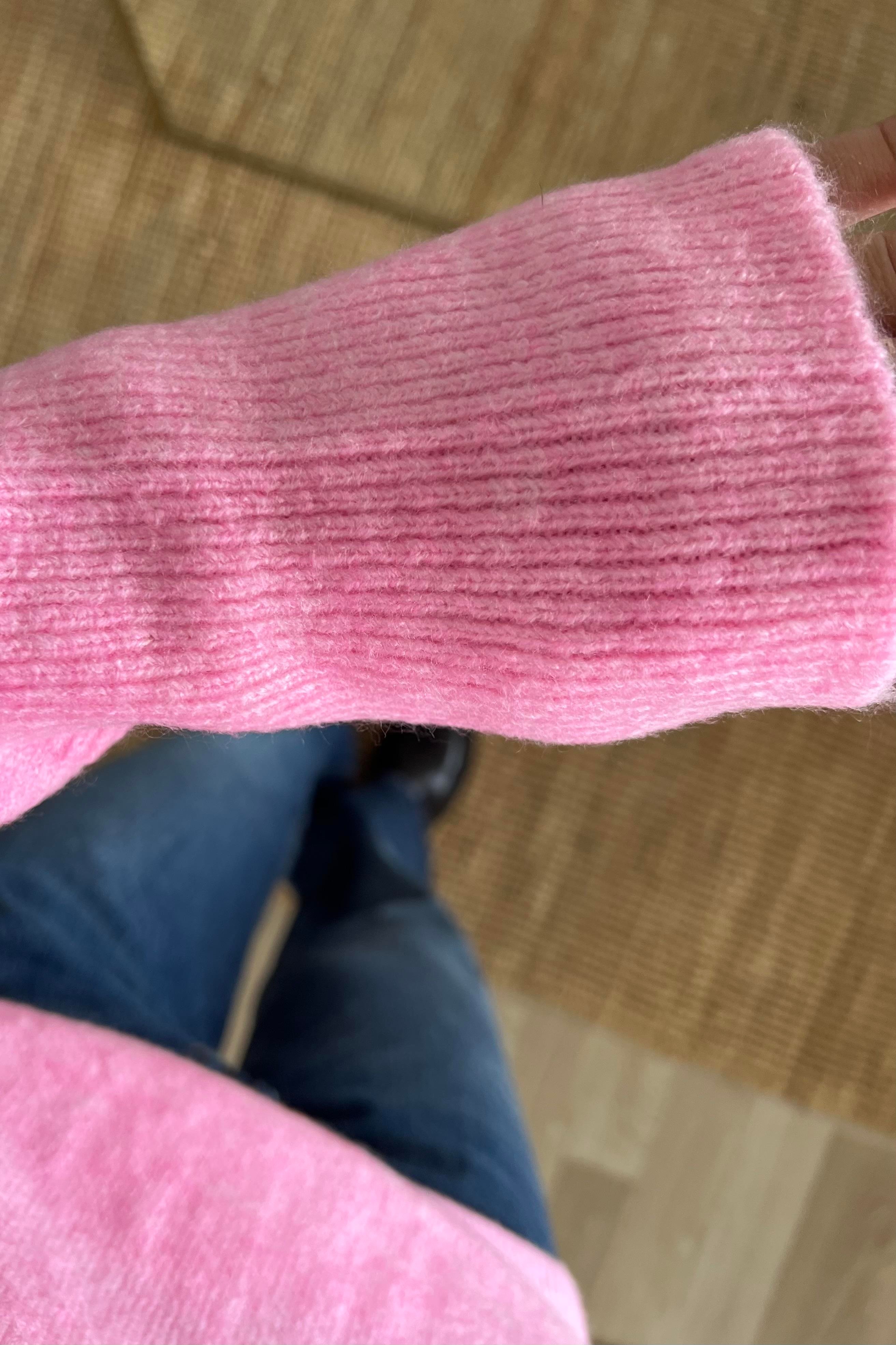 Pembe Soft Touch Basic Kazak  uygun fiyatlarda www.butikhola.com adresinde