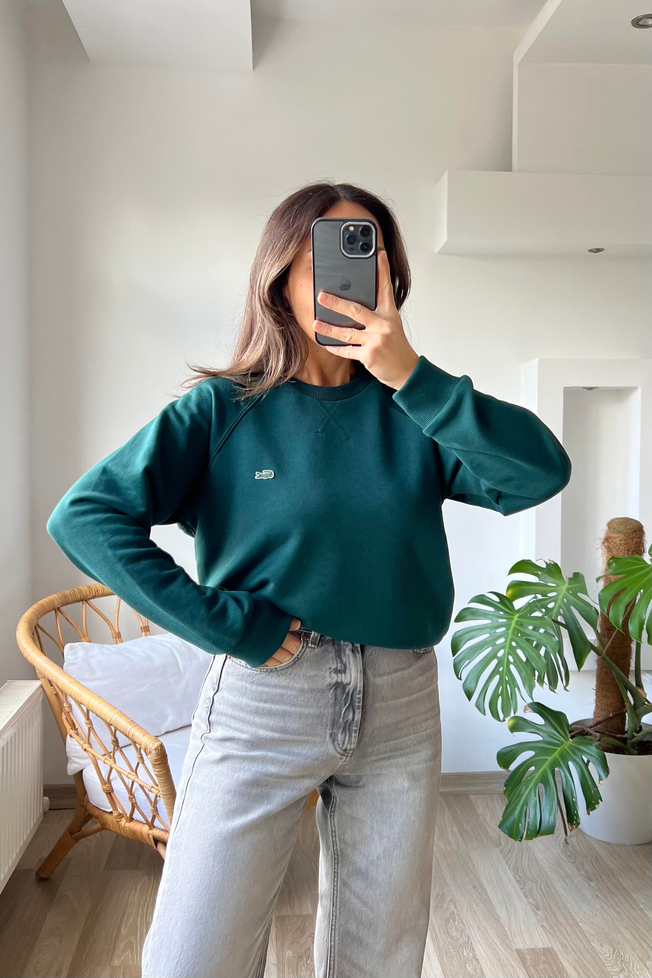 Petrol Logo Nakışlı Yaka Detaylı Sweatshirt uygun fiyatlarda www.butikhola.com adresinde