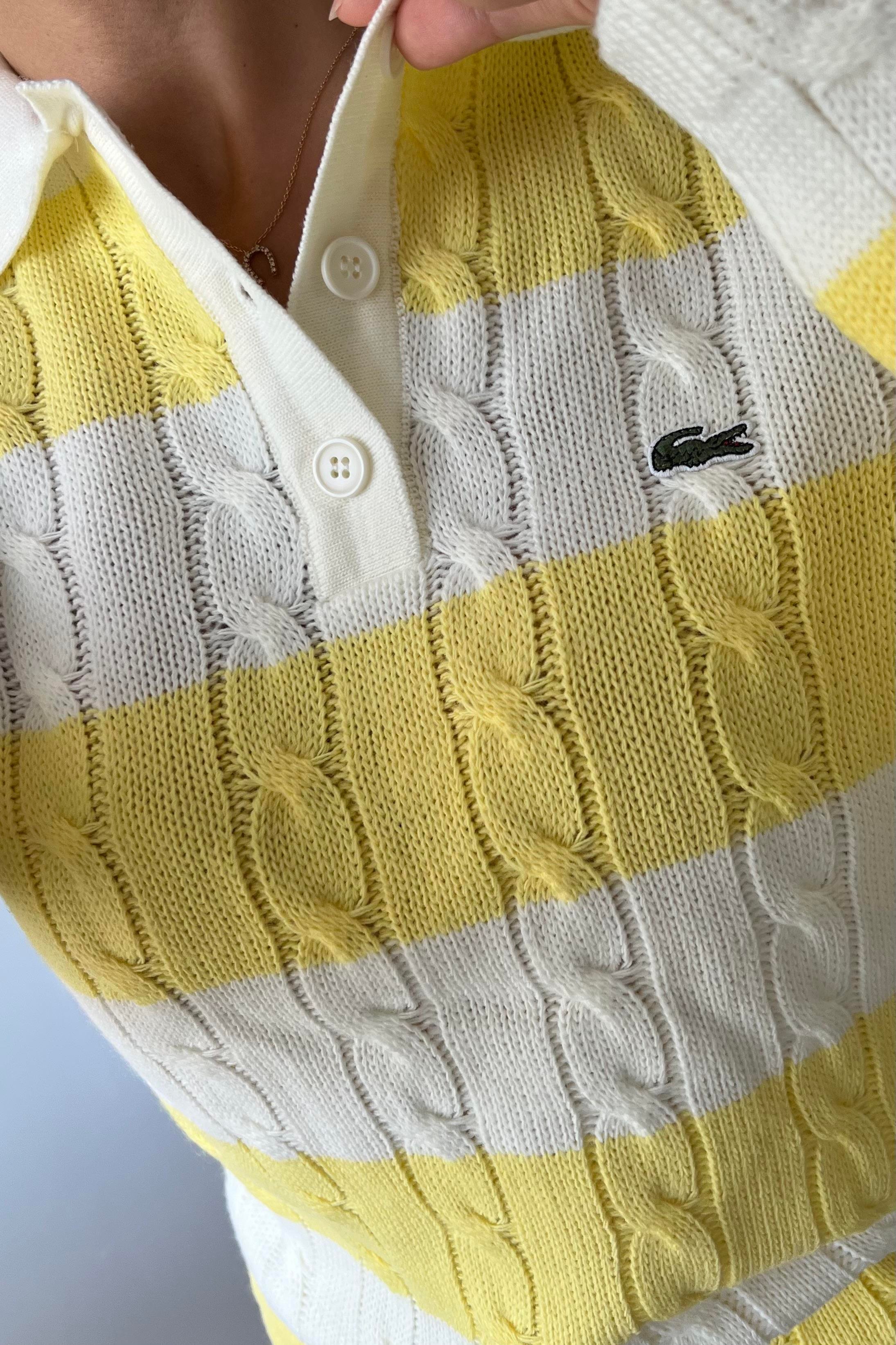 Sarı Şeritli Polo Yaka Triko uygun fiyatlarda www.butikhola.com adresinde