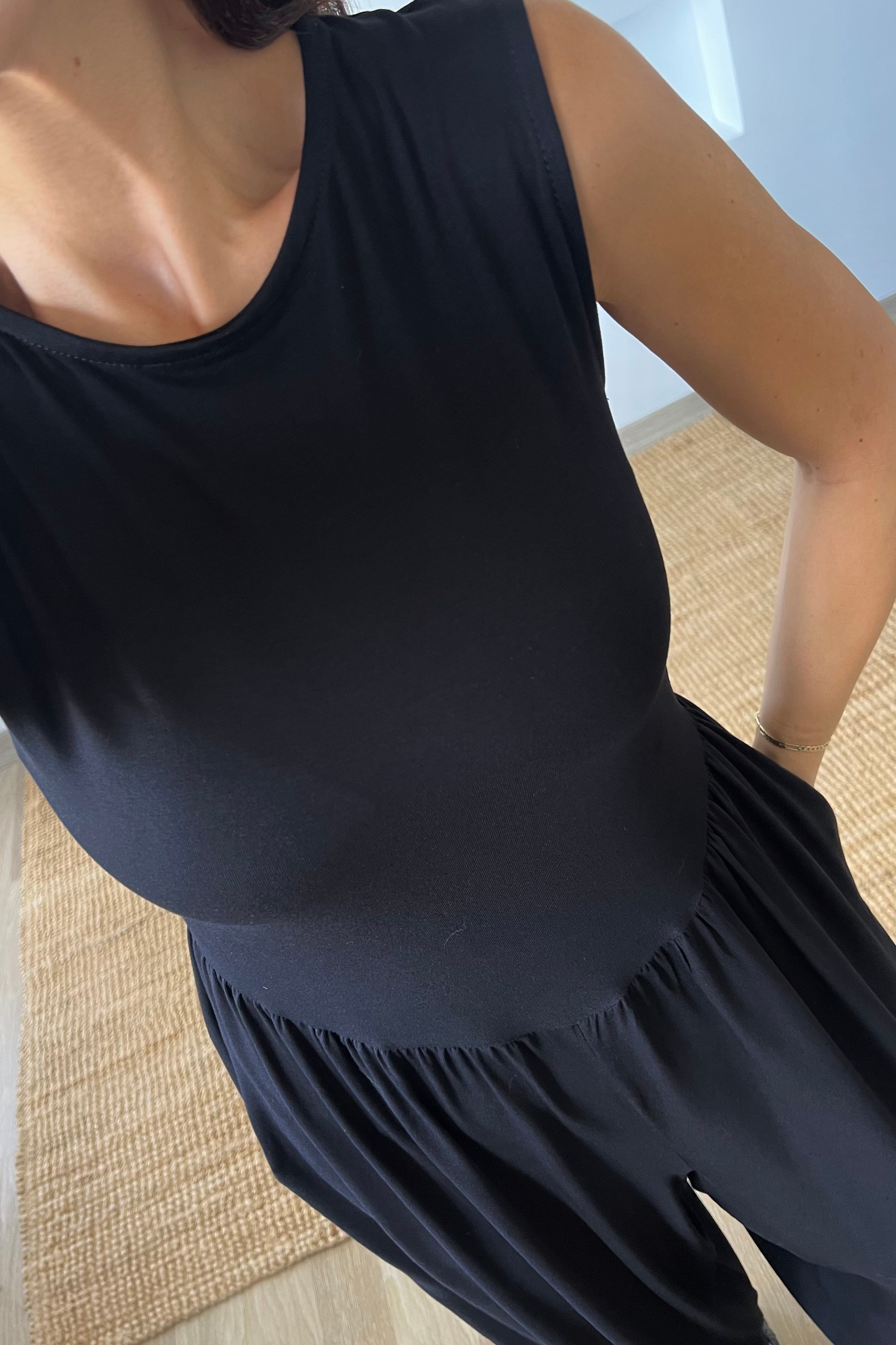 Siyah Basic Şalvar Tulum uygun fiyatlarda www.butikhola.com adresinde
