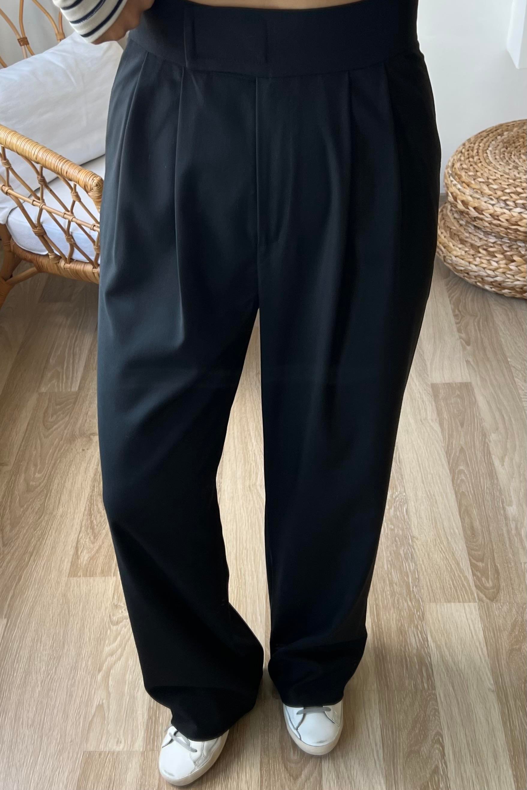 Siyah Beli Cırtcırtlı Palazzo Pantolon uygun fiyatlarda www.butikhola.com adresinde