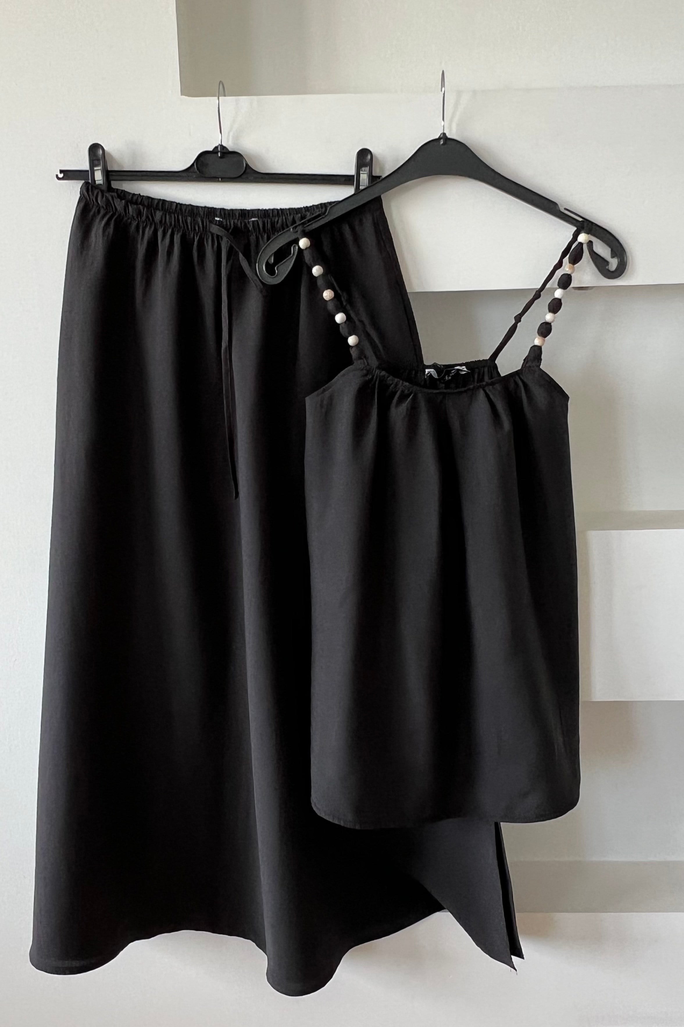 Siyah Bohem Tensel Takım uygun fiyatlarda www.butikhola.com adresinde