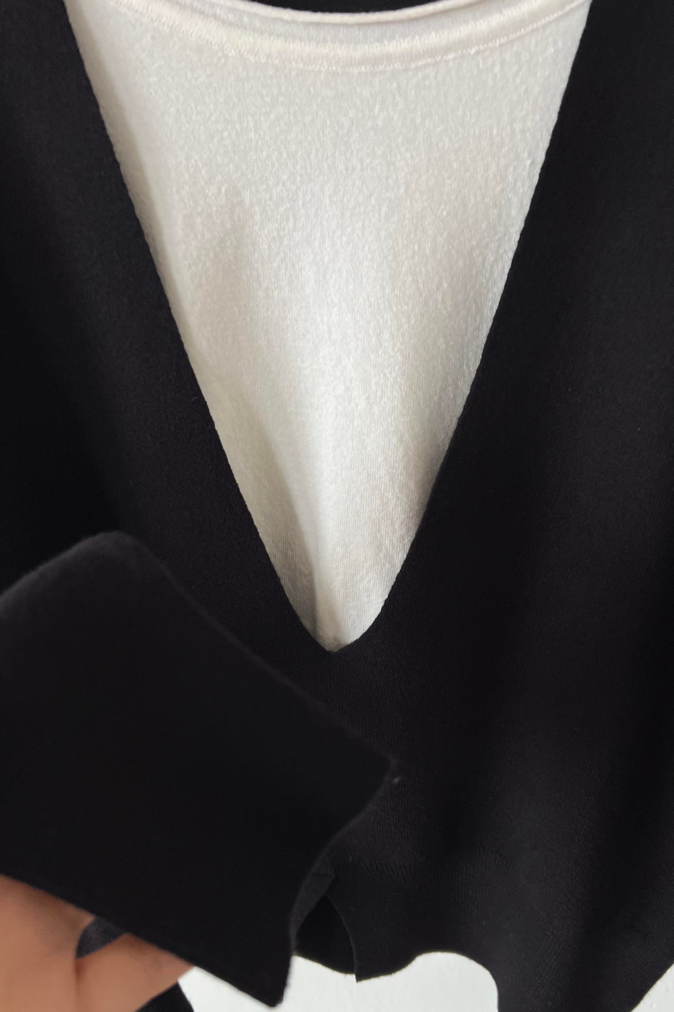 Siyah Çift Kat Görünümlü Premium Triko uygun fiyatlarda www.butikhola.com adresinde