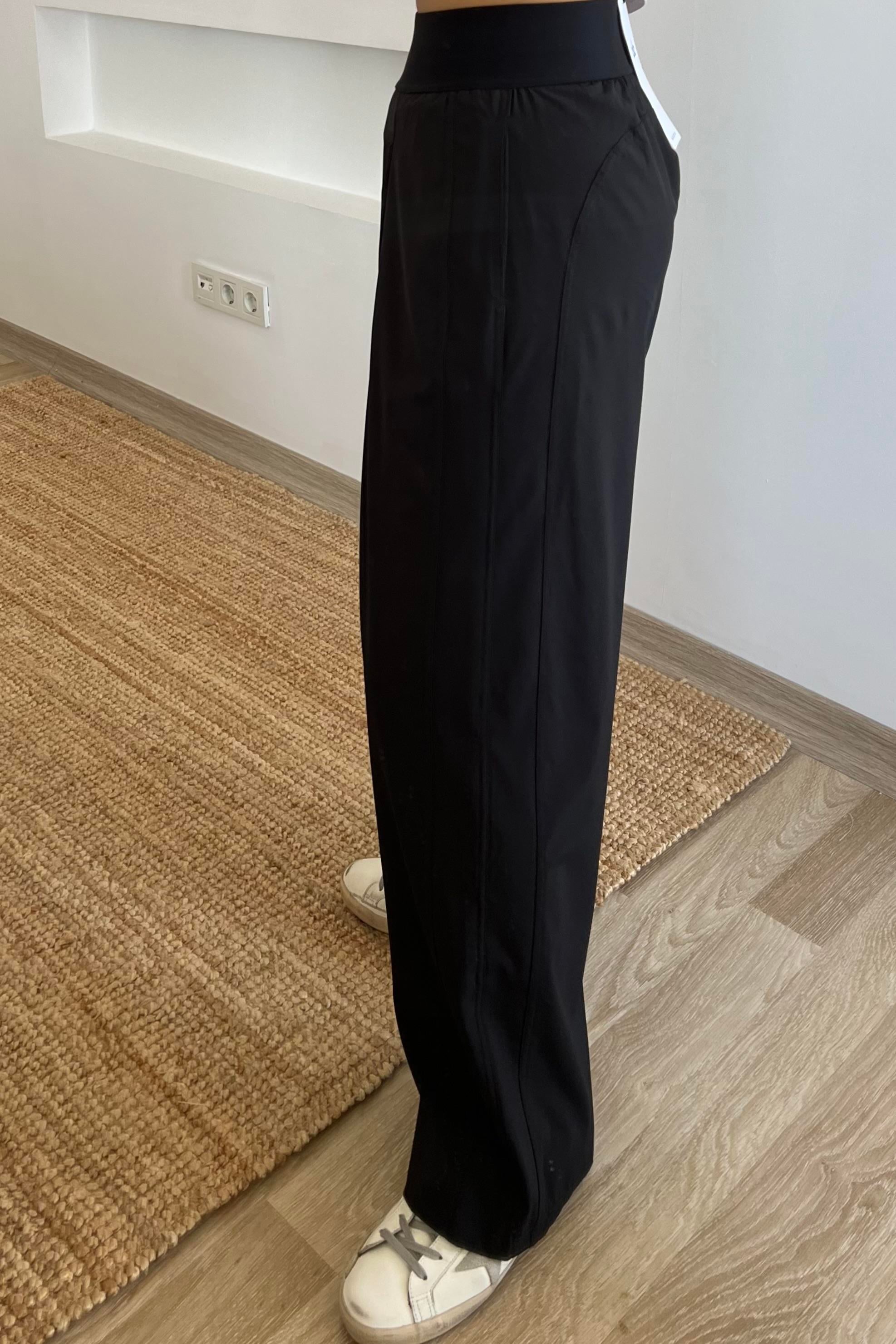 Siyah Elastan Belli Logo Şeritli Trn Pantolon uygun fiyatlarda www.butikhola.com adresinde