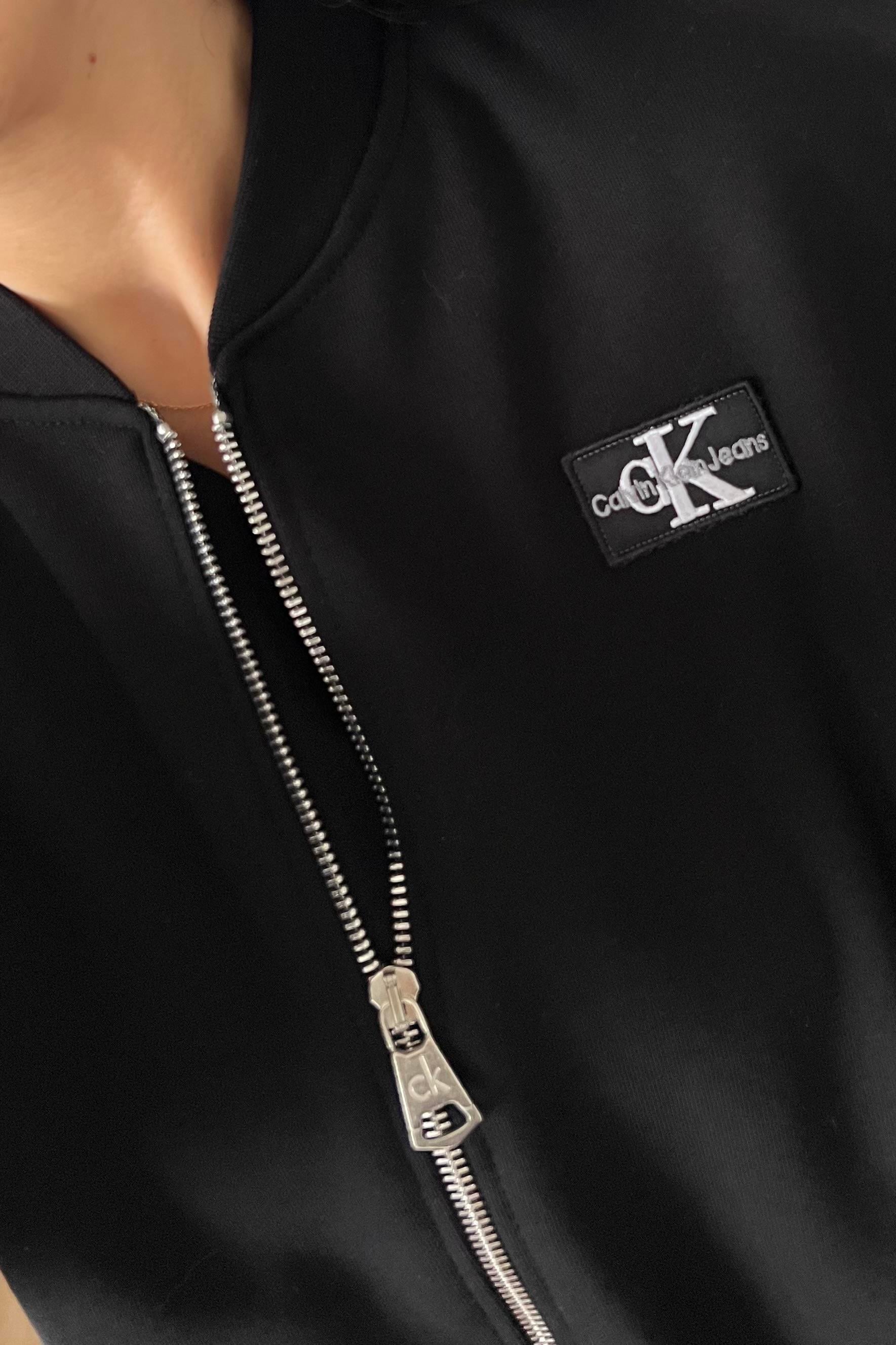 Siyah Fermuarlı Bomber Sweatshirt uygun fiyatlarda www.butikhola.com adresinde