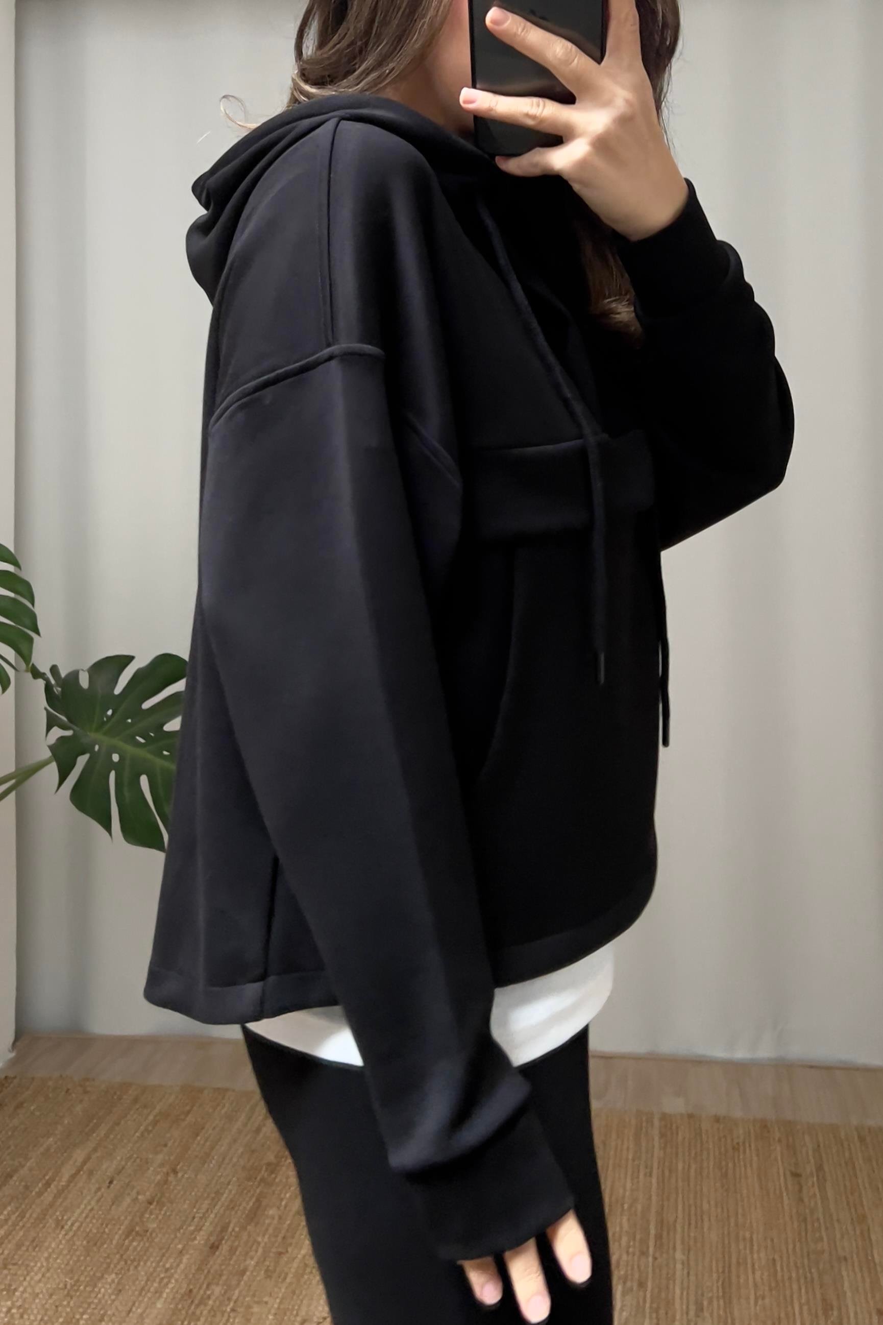 Siyah Oys Kanguru Cep Modal Takım uygun fiyatlarda www.butikhola.com adresinde